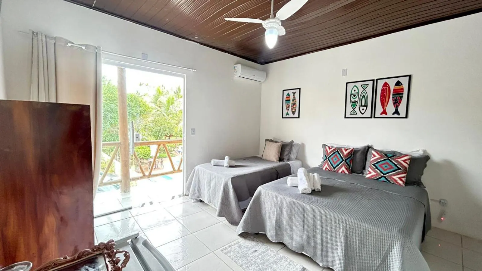 Bed in Pousada Oceano Atlântico