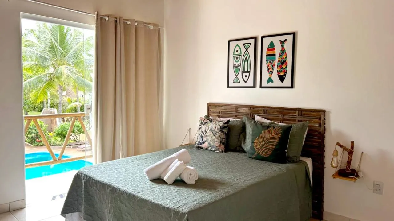 Bed in Pousada Oceano Atlântico