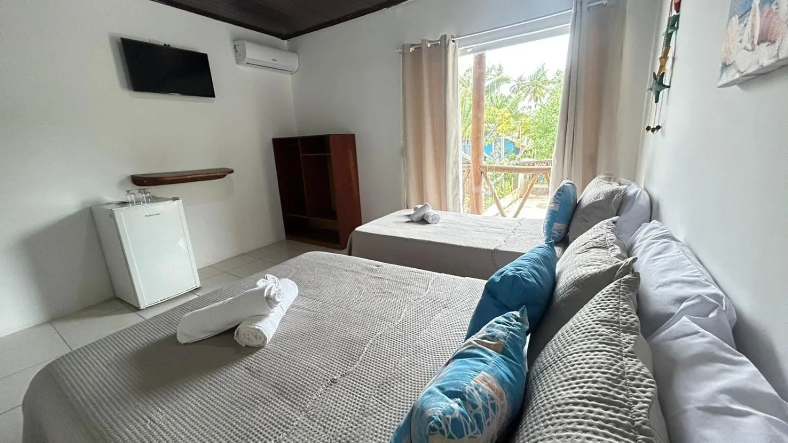 Bed in Pousada Oceano Atlântico