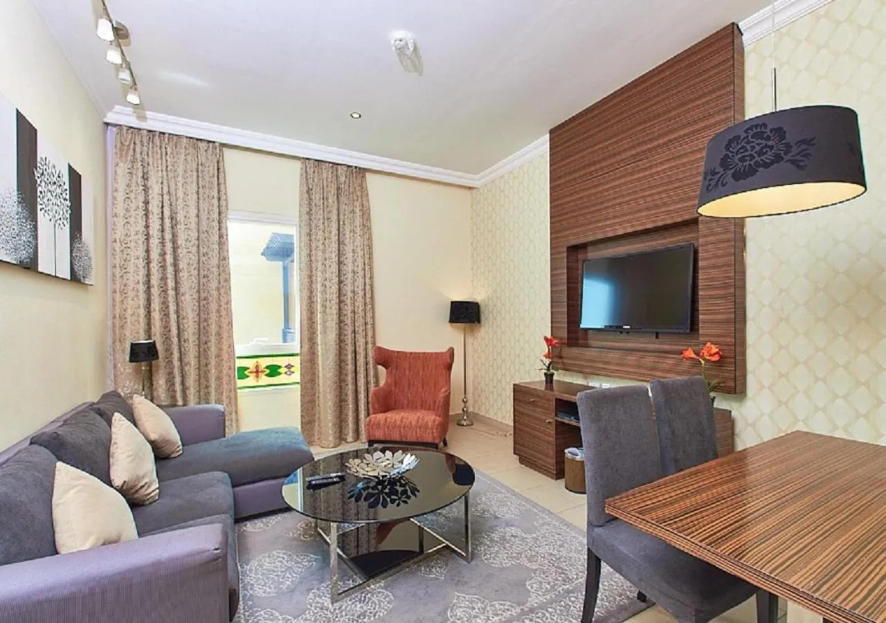 Living room in Mughal Suites