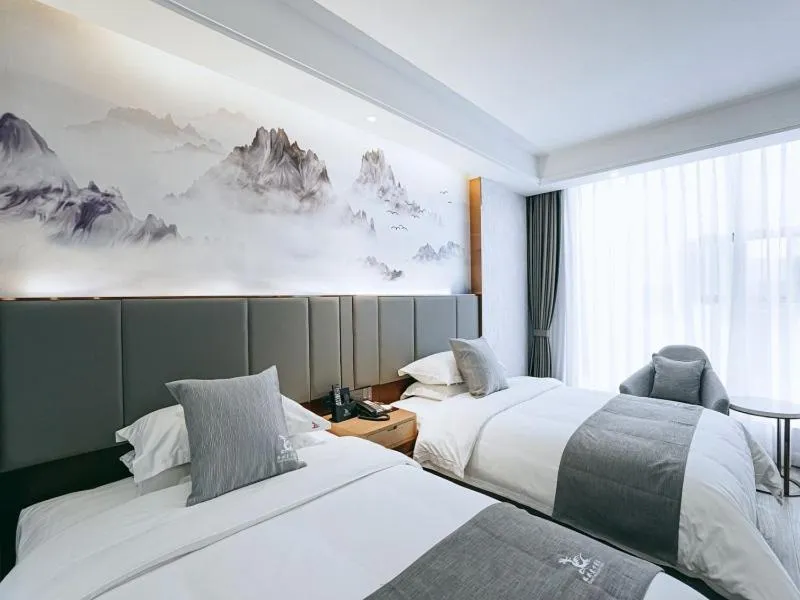 Bed in GreenTree Eastern Hotel Anshun Anshun Zhenning Huangguoshu