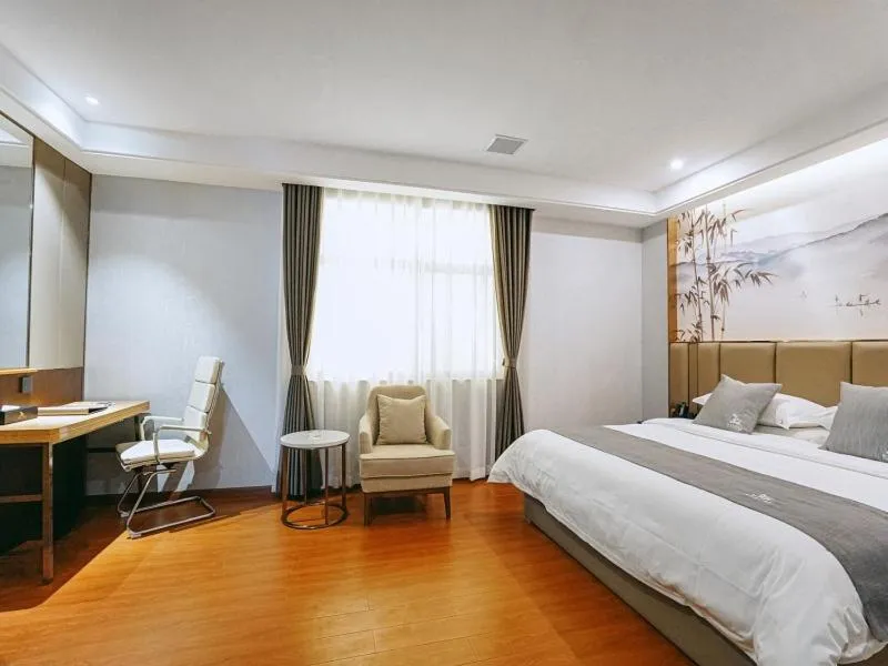 Bed in GreenTree Eastern Hotel Anshun Anshun Zhenning Huangguoshu