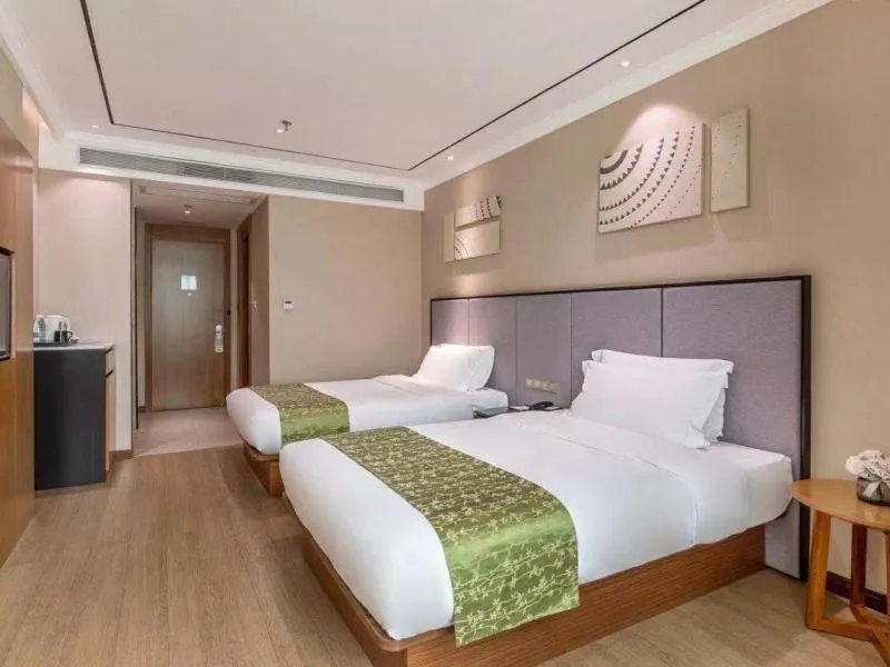 Bed in GreenTree Eastern Hotel Fujian Xiamen Railway Station Mingfa Plaza