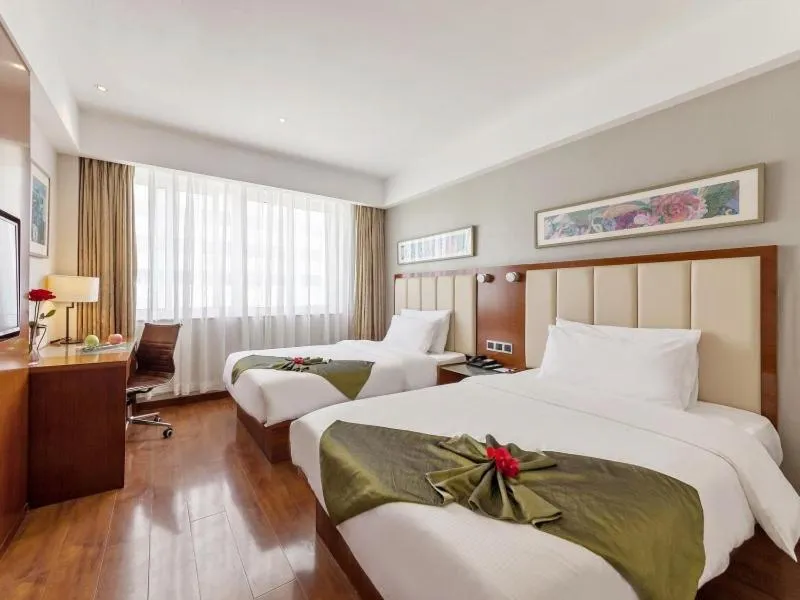 Bed in GreenTree Eastern Hotel Fujian Xiamen Railway Station Mingfa Plaza
