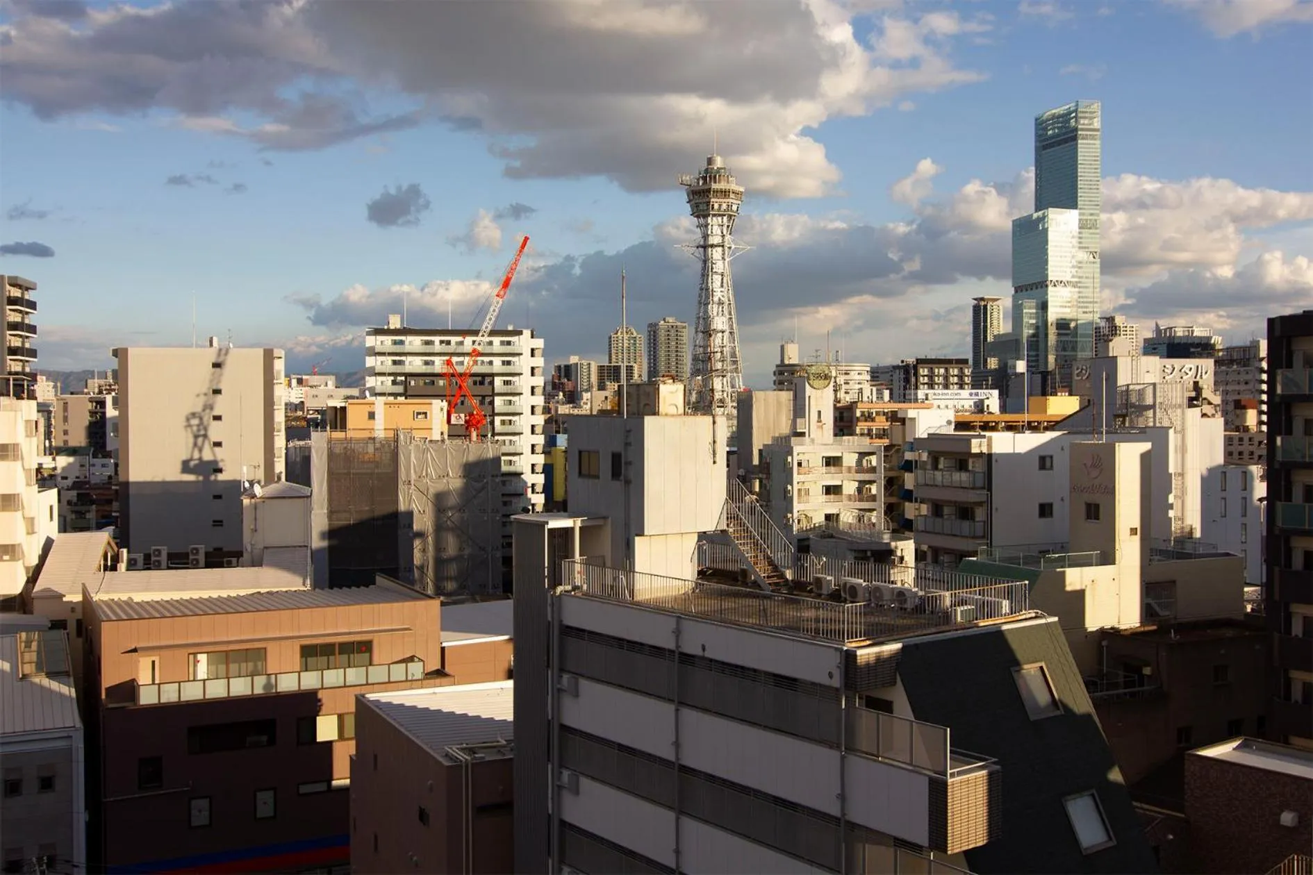 City view in CHECKinn Osaka Shinimamiya