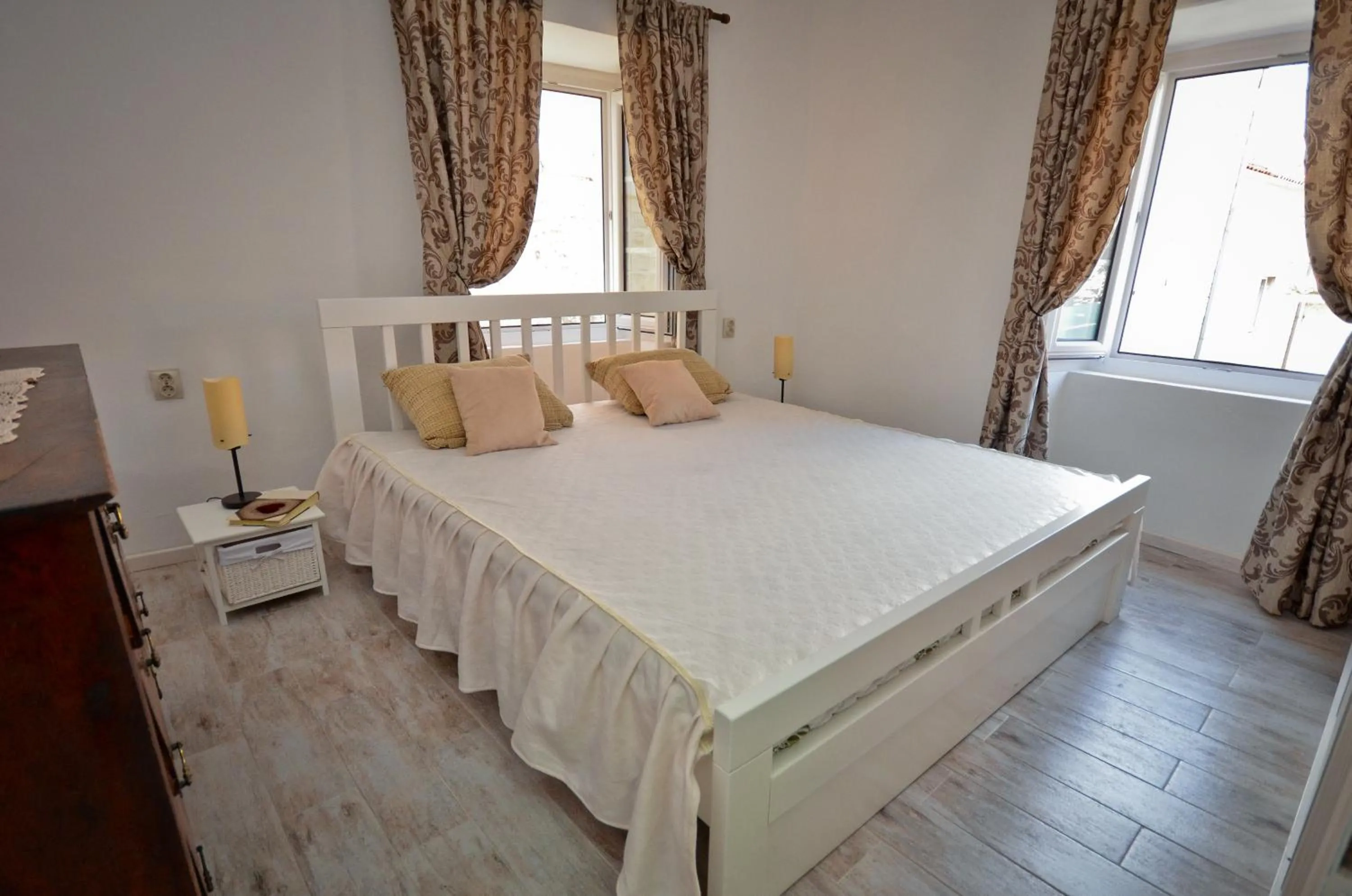 Bed in Bell Tower Apartment