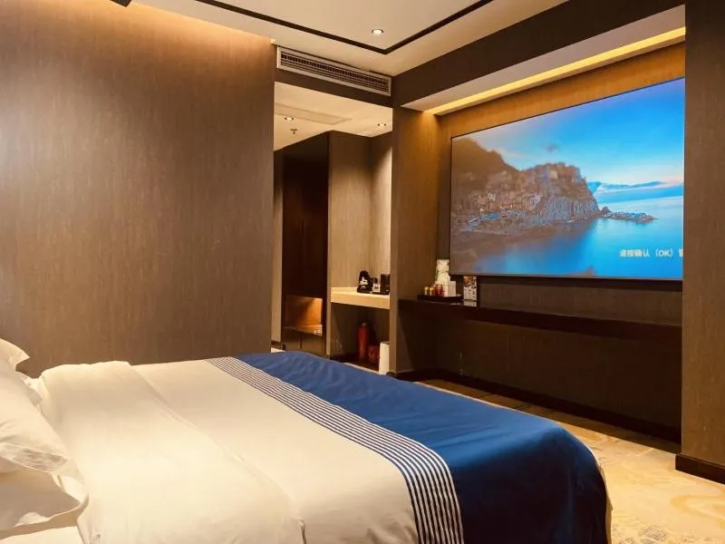 Bed in Geli Hotel Bengbu Wanda Plaza Nanxiang City