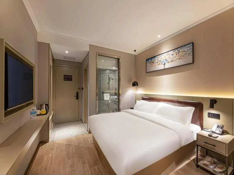 Bed in Gya Hotel Suzhou Hanshan Temple Binhe Road