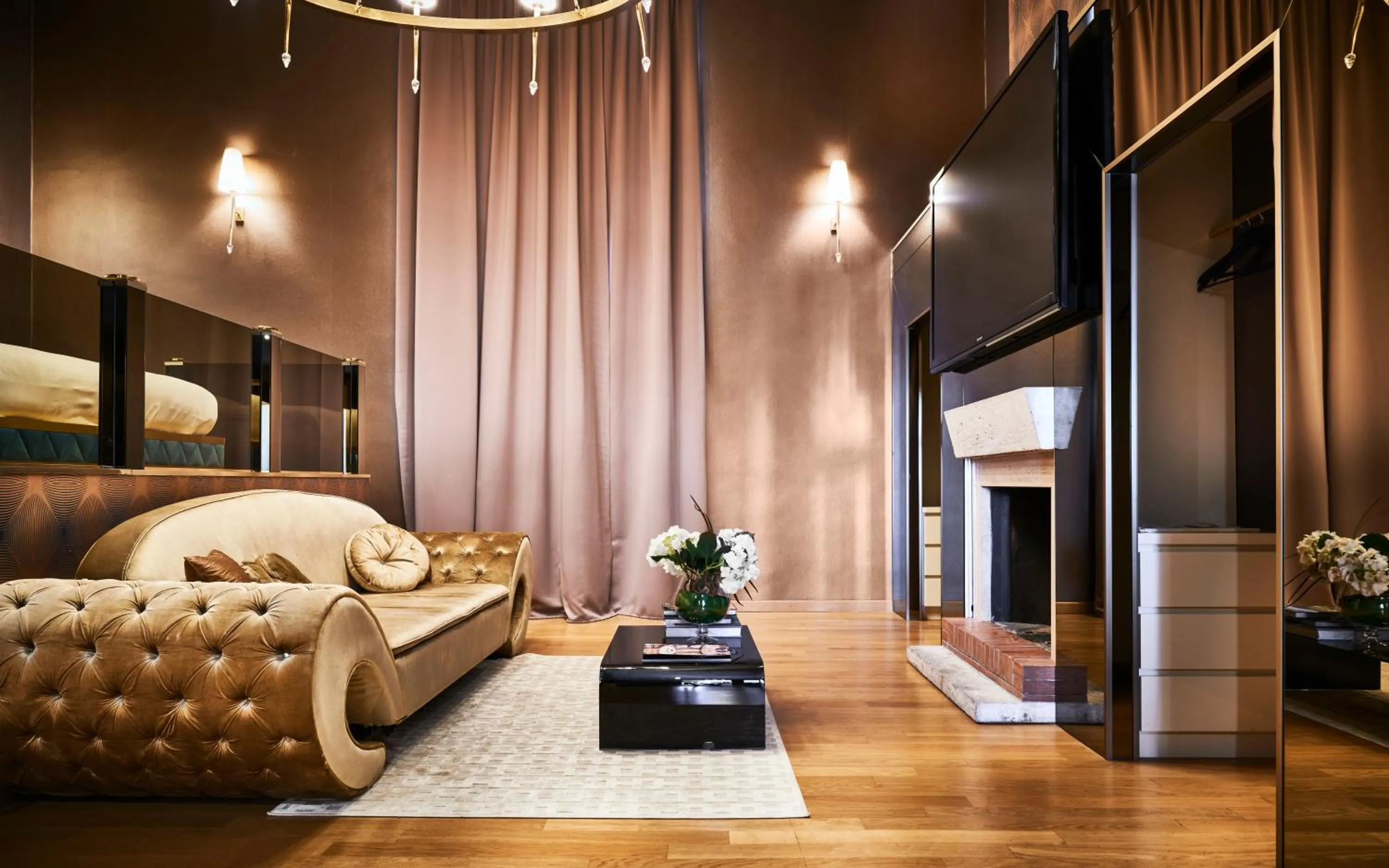 Living room in Penthouse Suite Rome - Private Suites