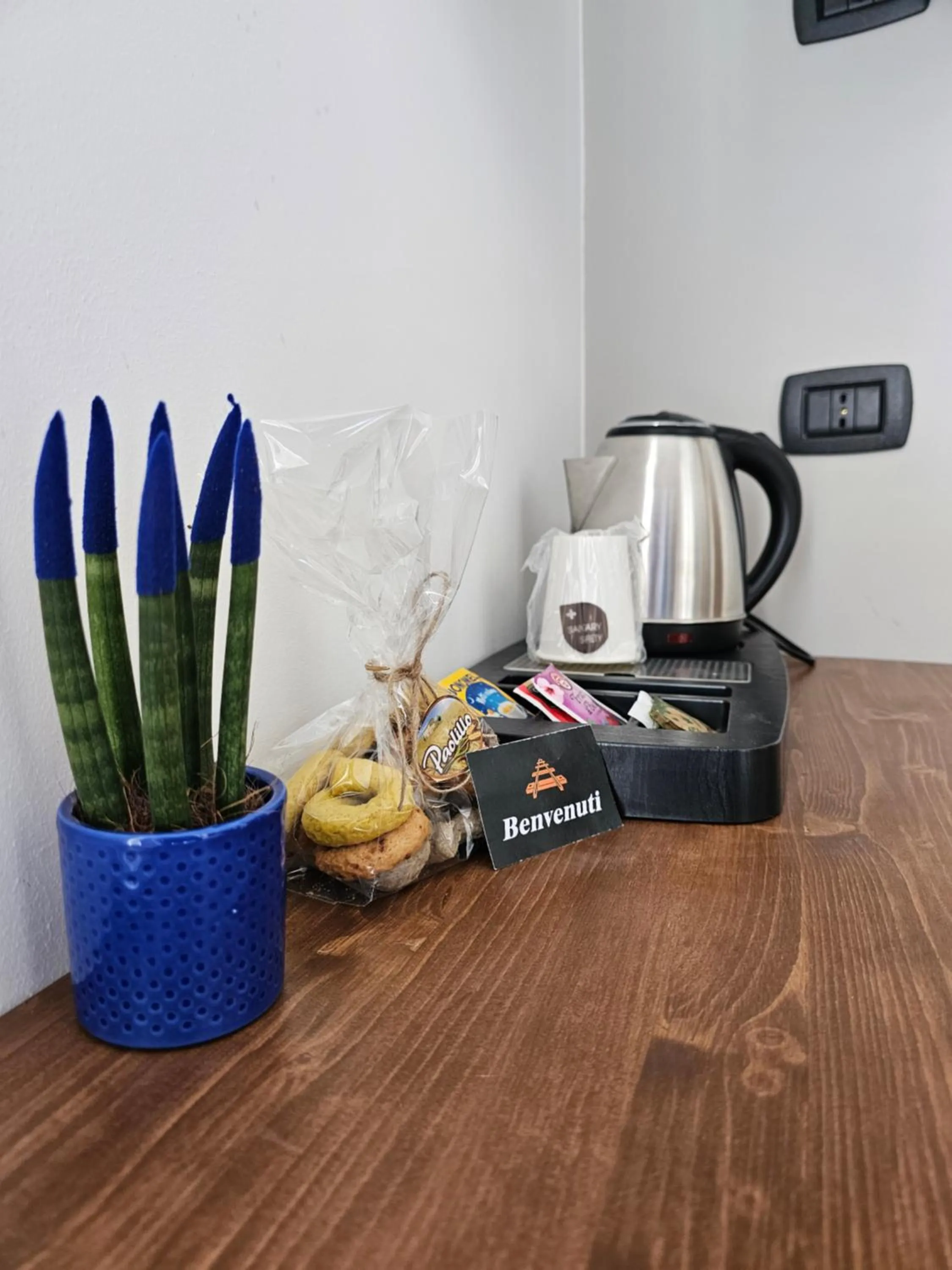 Coffee/tea facilities in Binario1 Rooms