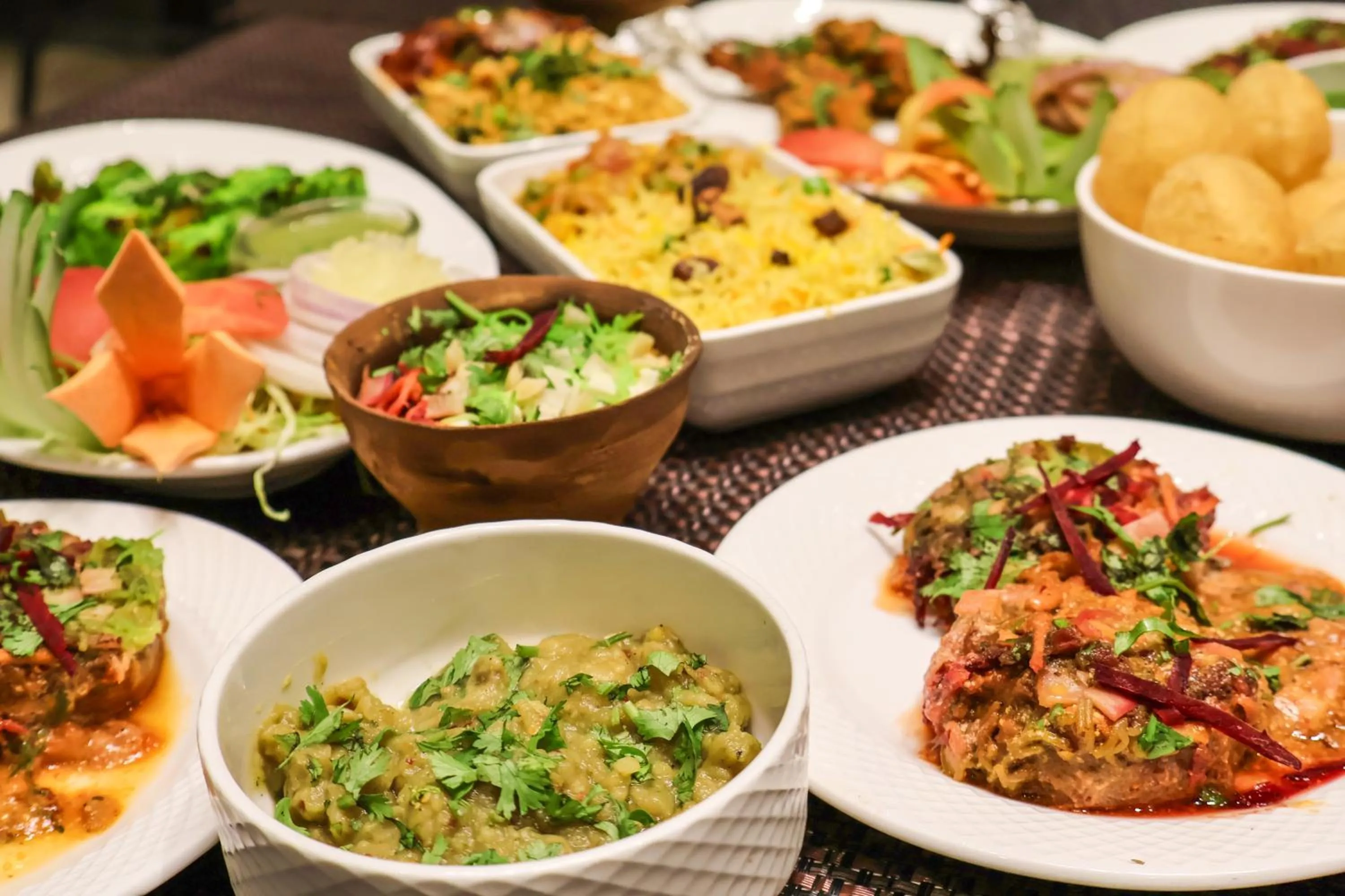 Buffet breakfast in HHW Buddha Lineage