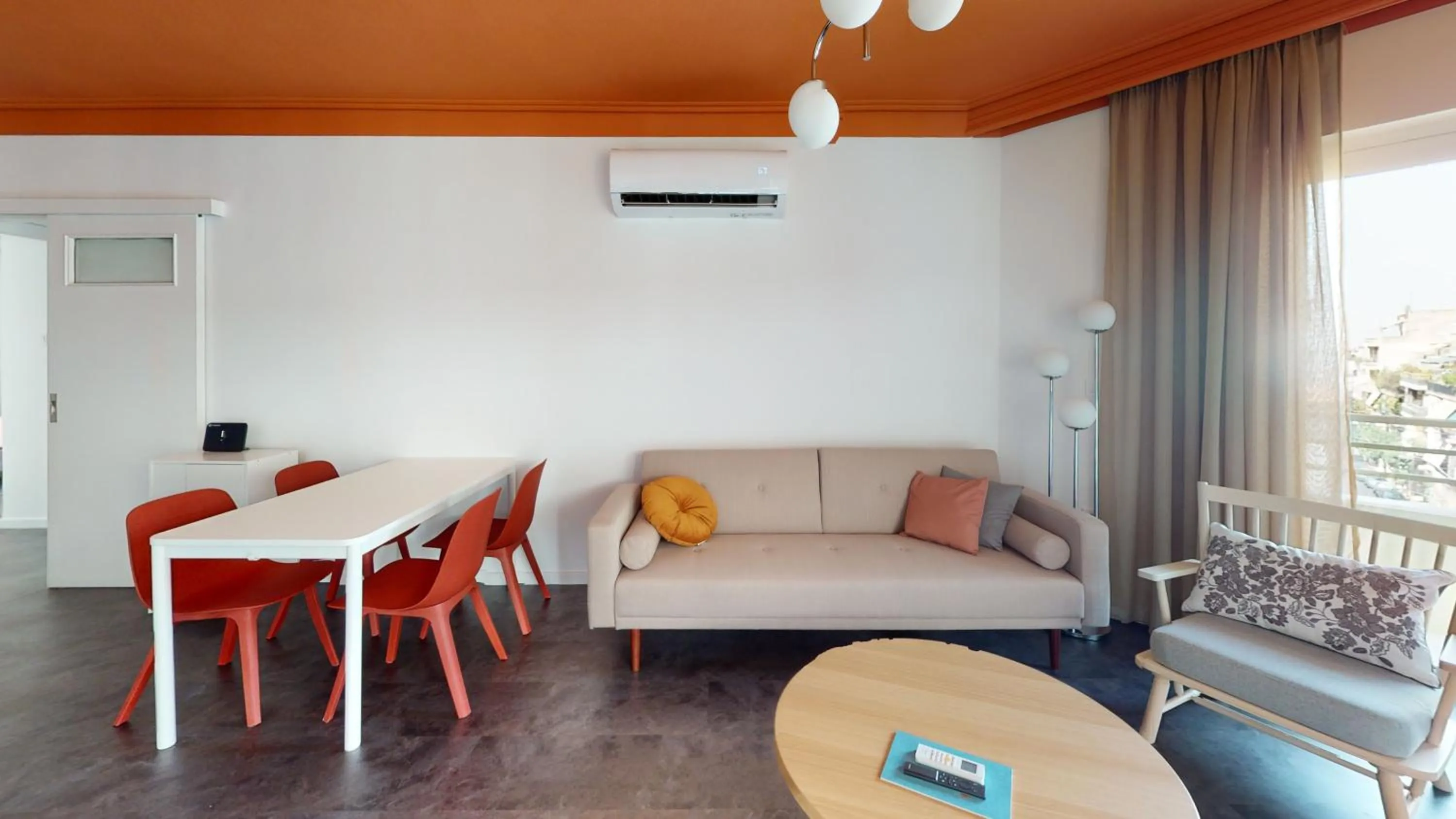 Seating area in OneZeroTwo by Zoia Living