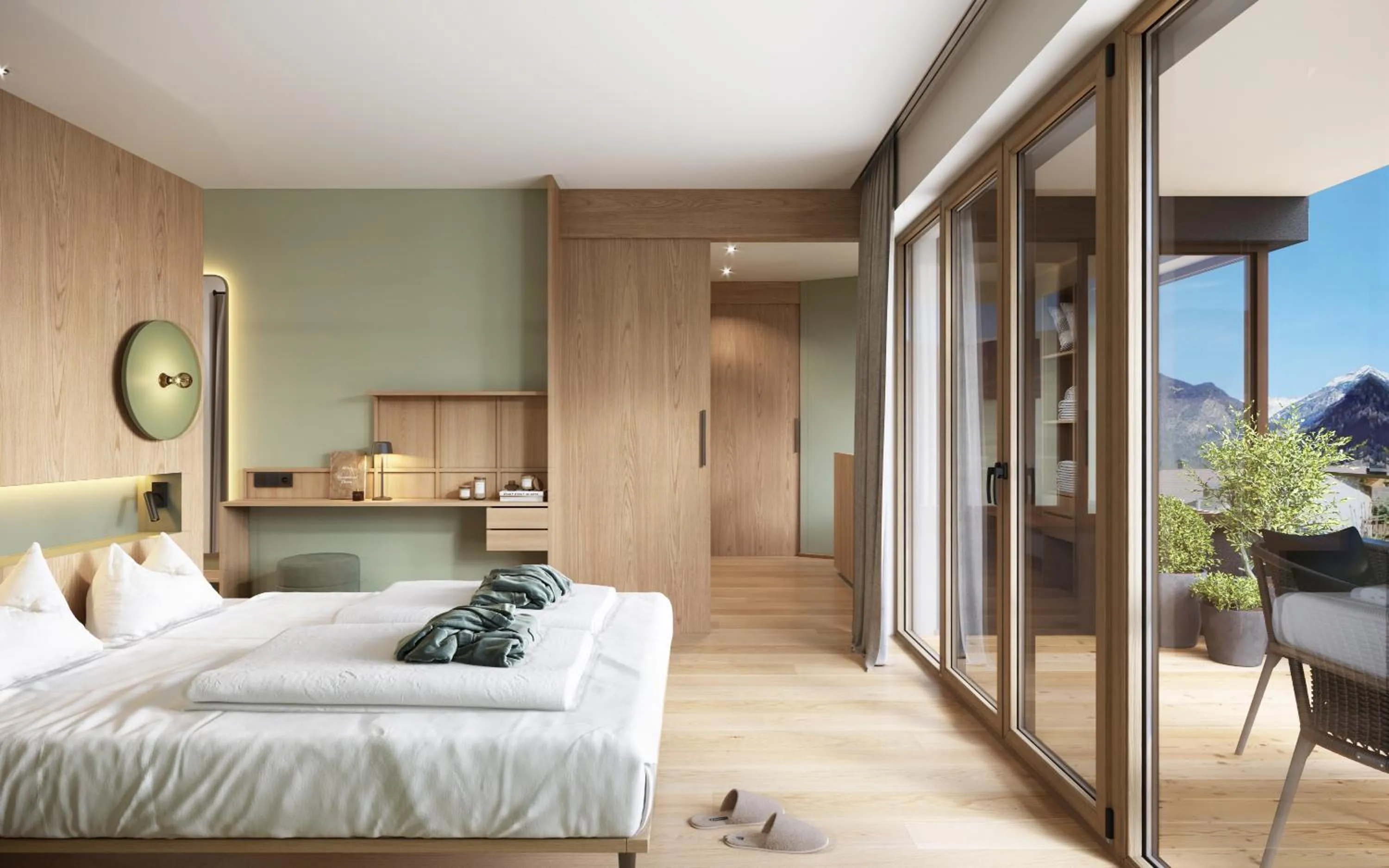 Bedroom, Bed in Hotel Mühlenerhof