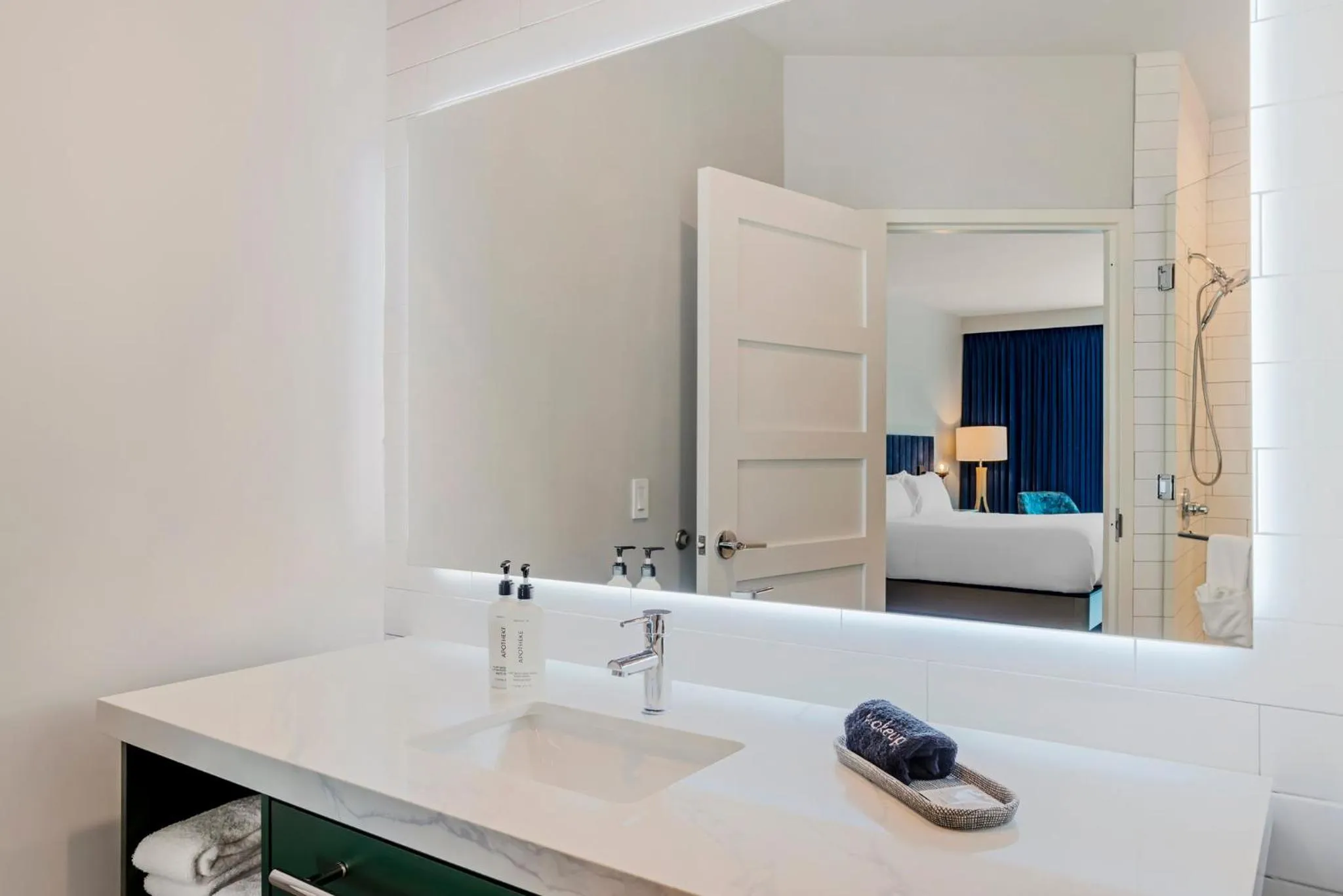 Bathroom, Bed in EVEN Hotel Waco - University Area by IHG