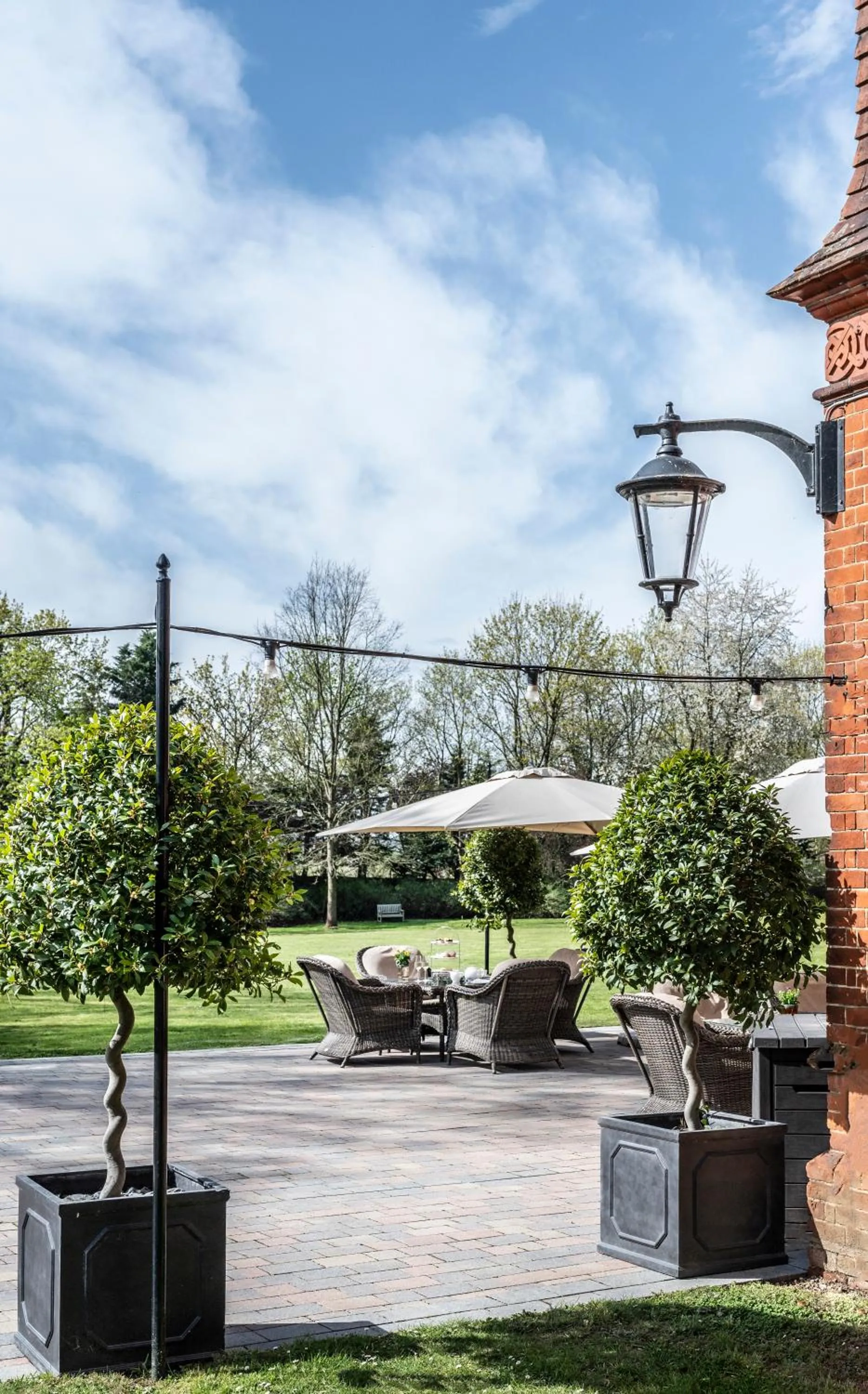 Patio in Woodlands Park Hotel
