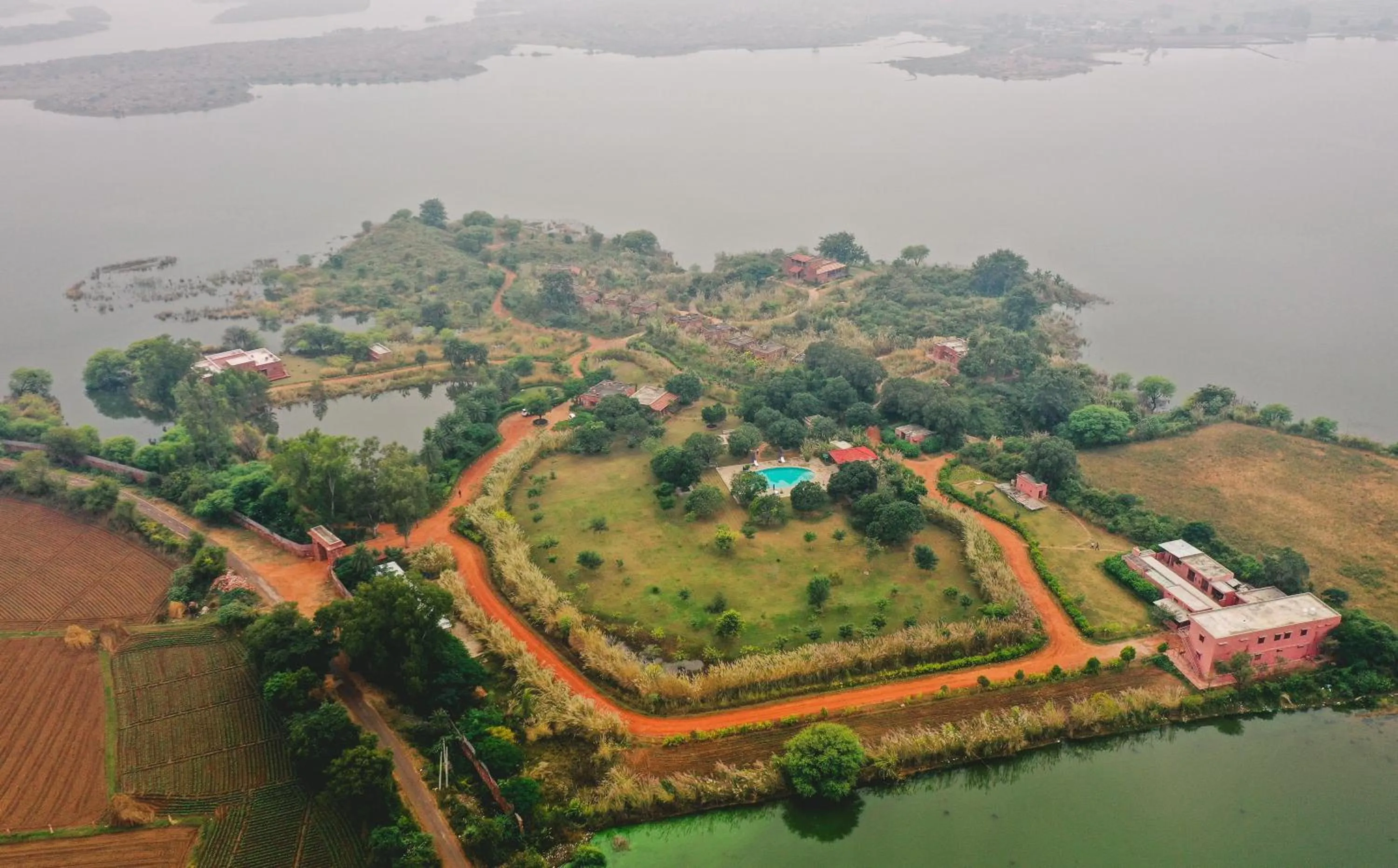 Bird's eye view in Narsingh Bagh