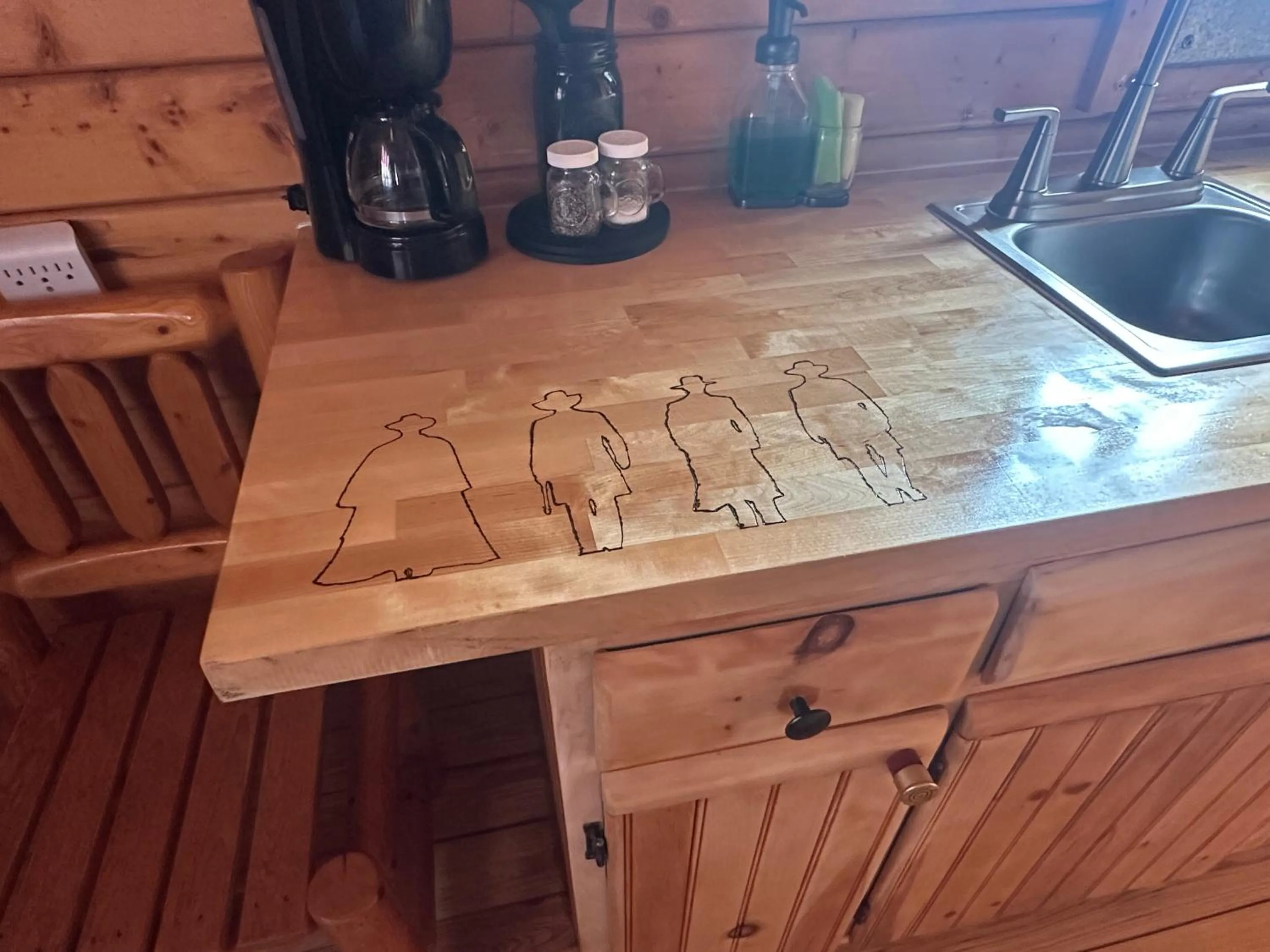 Kitchen or kitchenette in Katie's Cozy Cabins