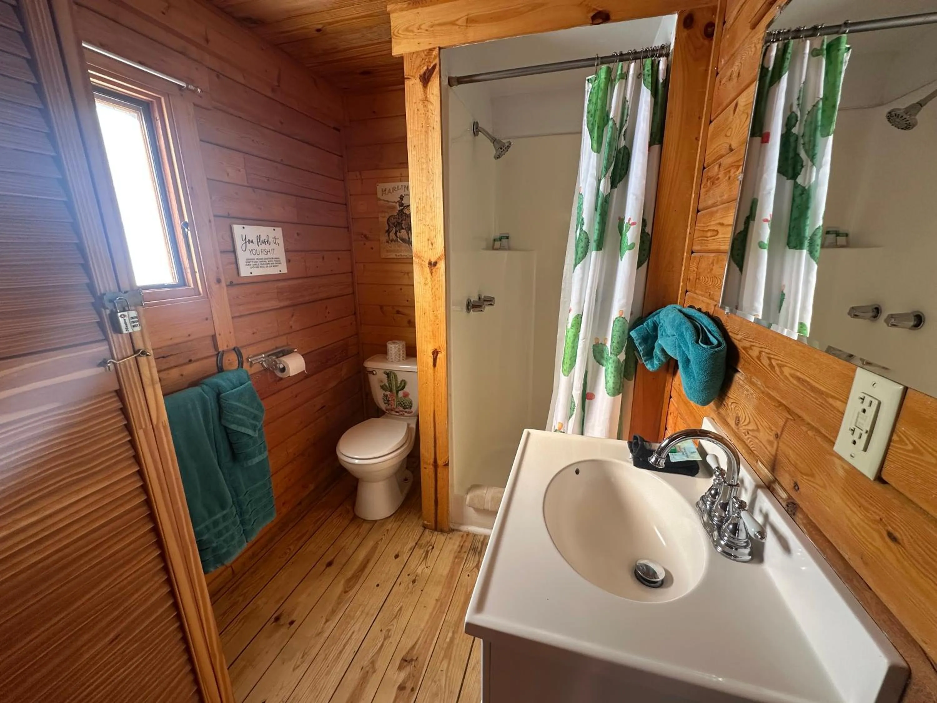 Bathroom in Katie's Cozy Cabins