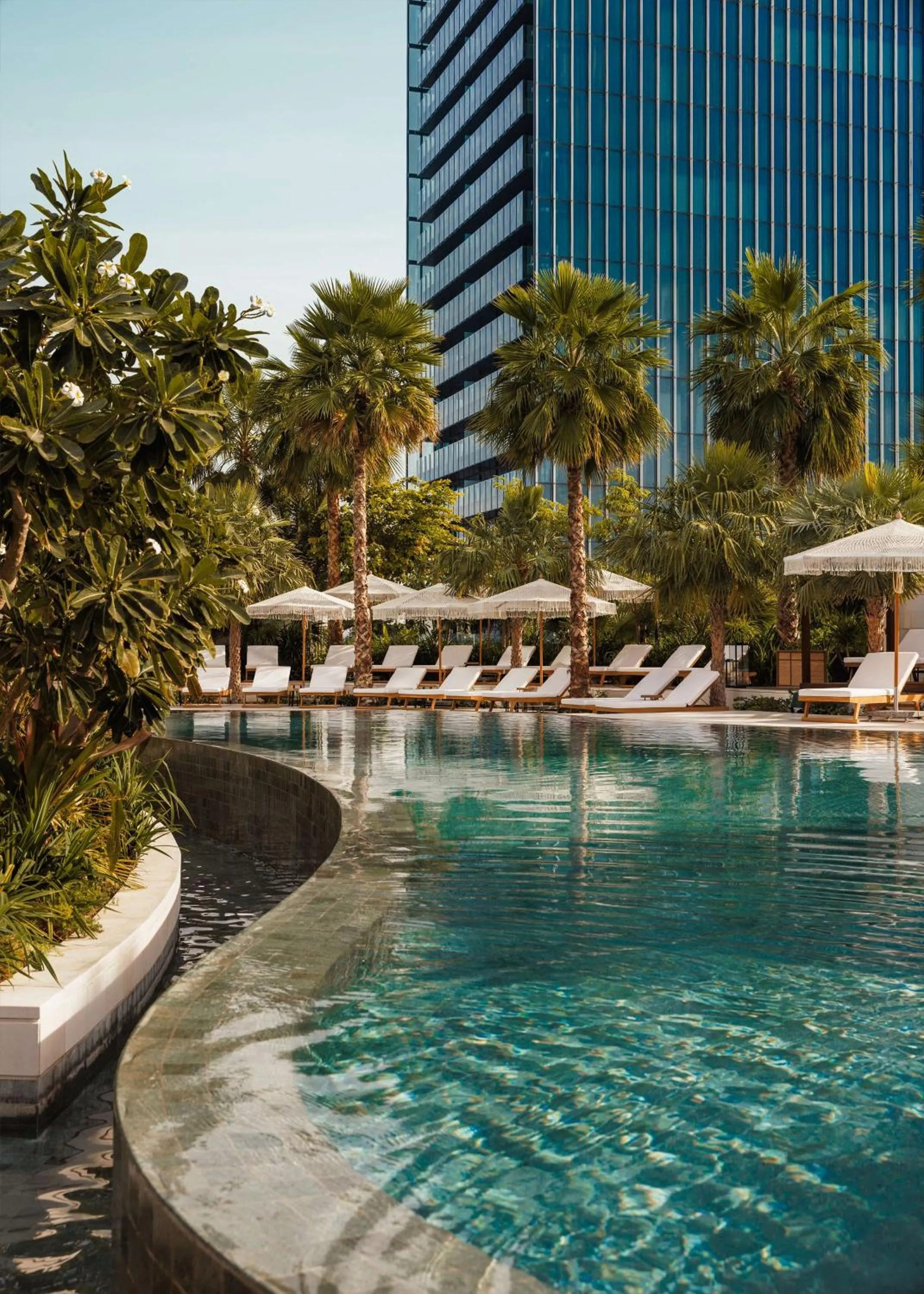 Pool view in SIRO One Za'abeel