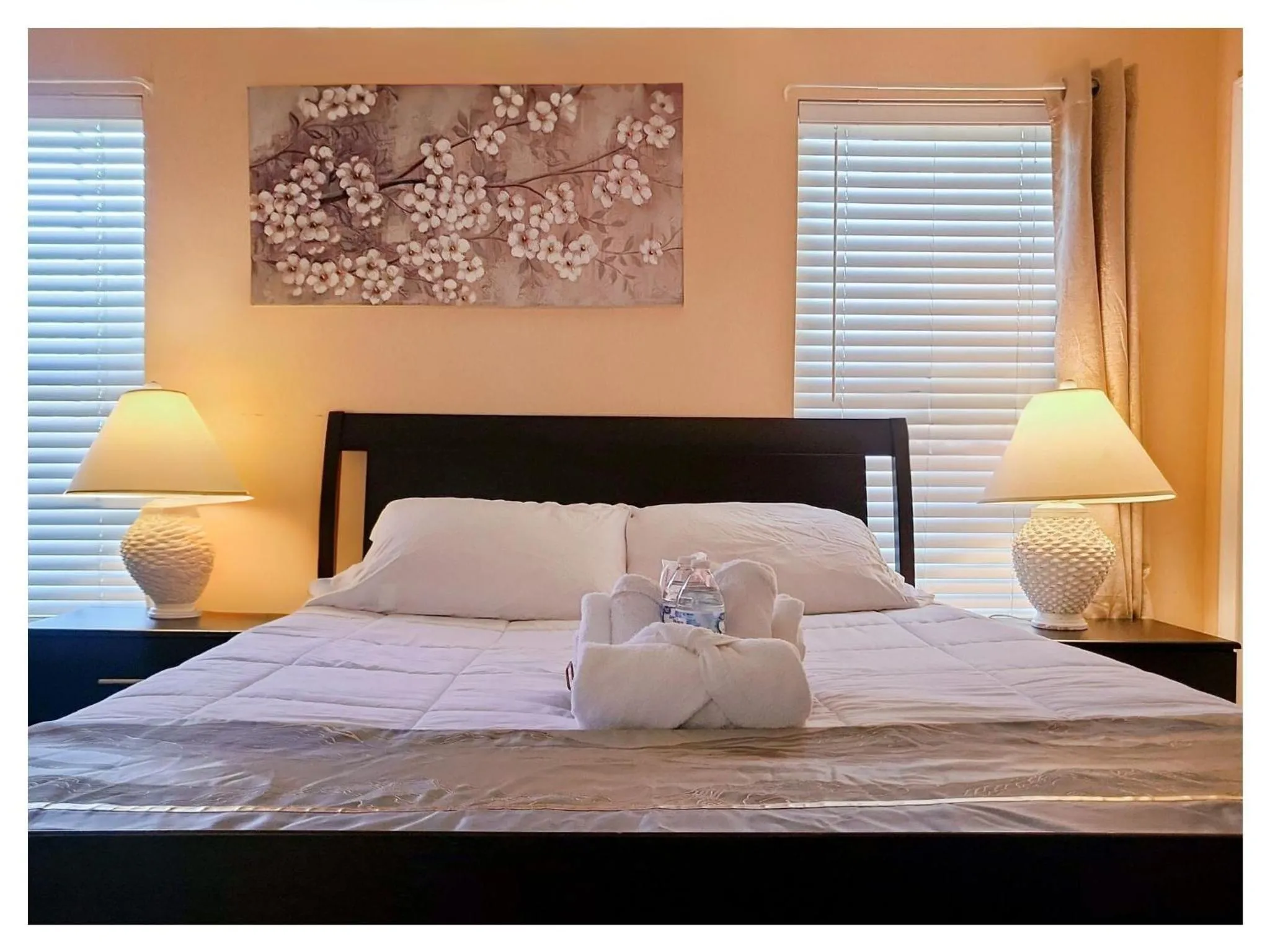 Bed in Modern Executive Master Bedroom