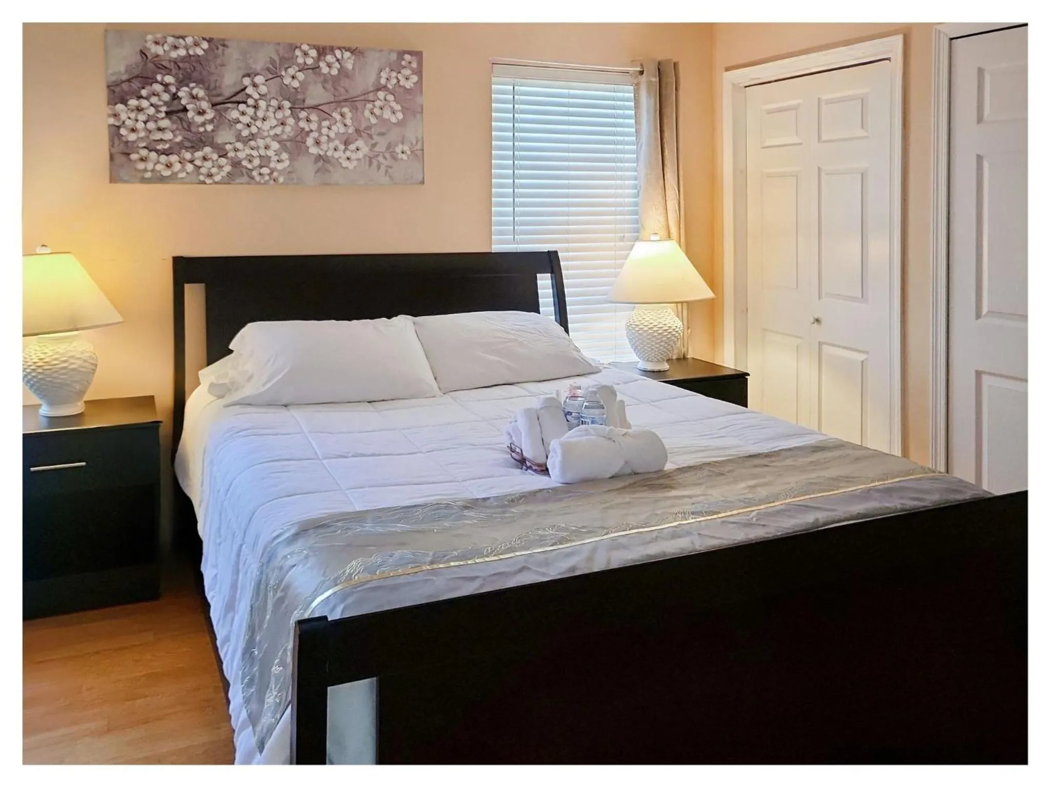 Bed in Modern Executive Master Bedroom