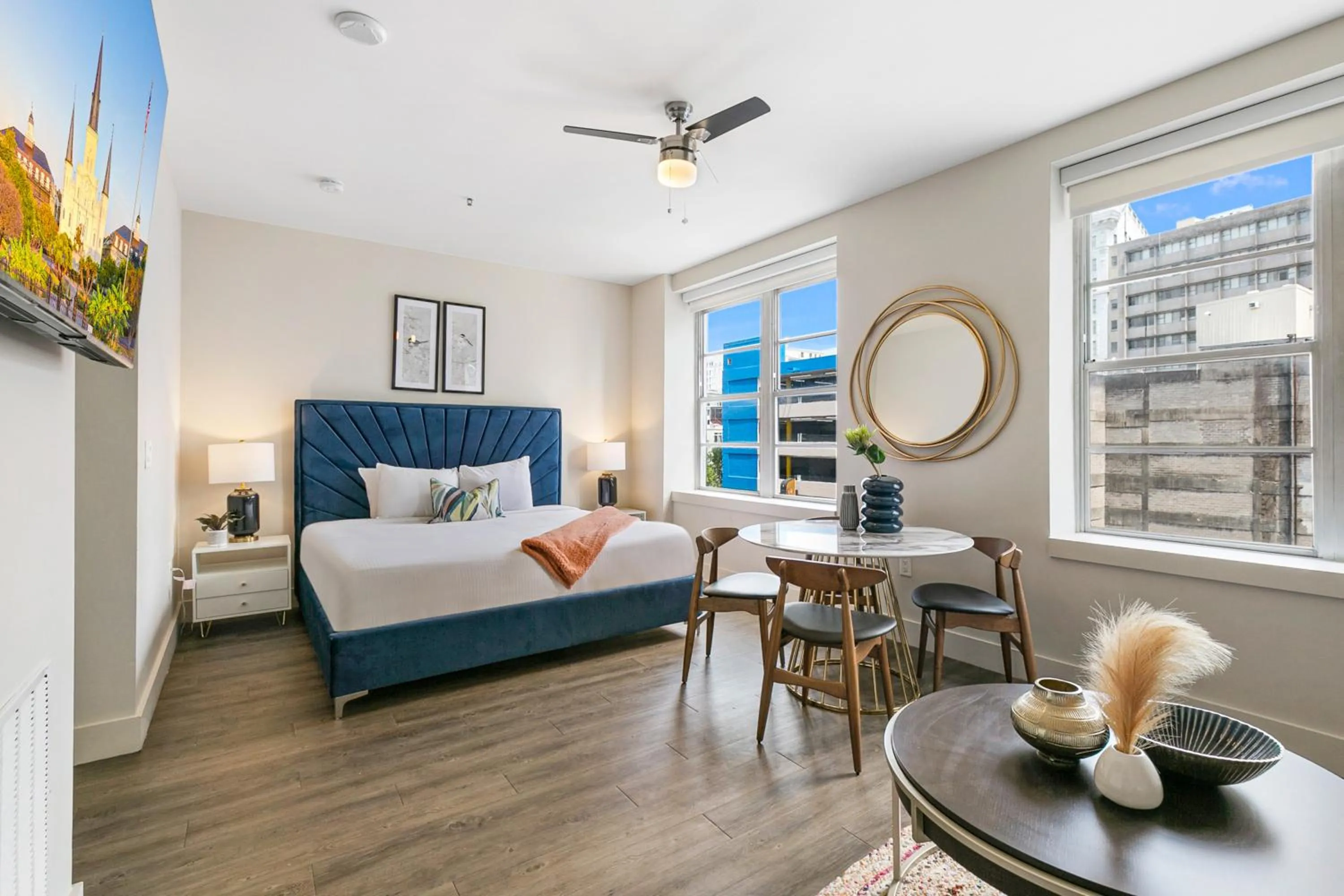 Bed in Charming Studio Near French Quarter