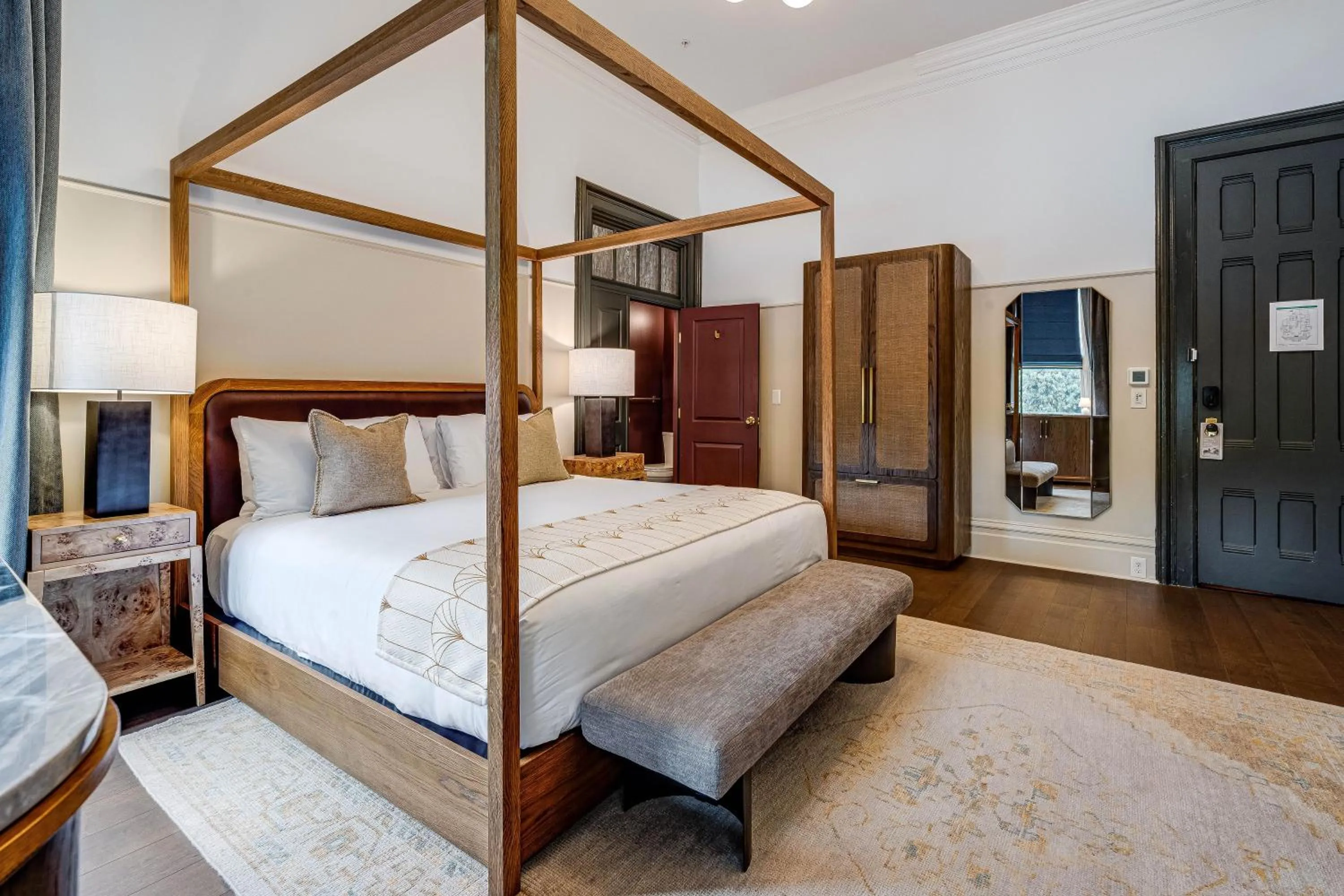 Bed in White House Napa