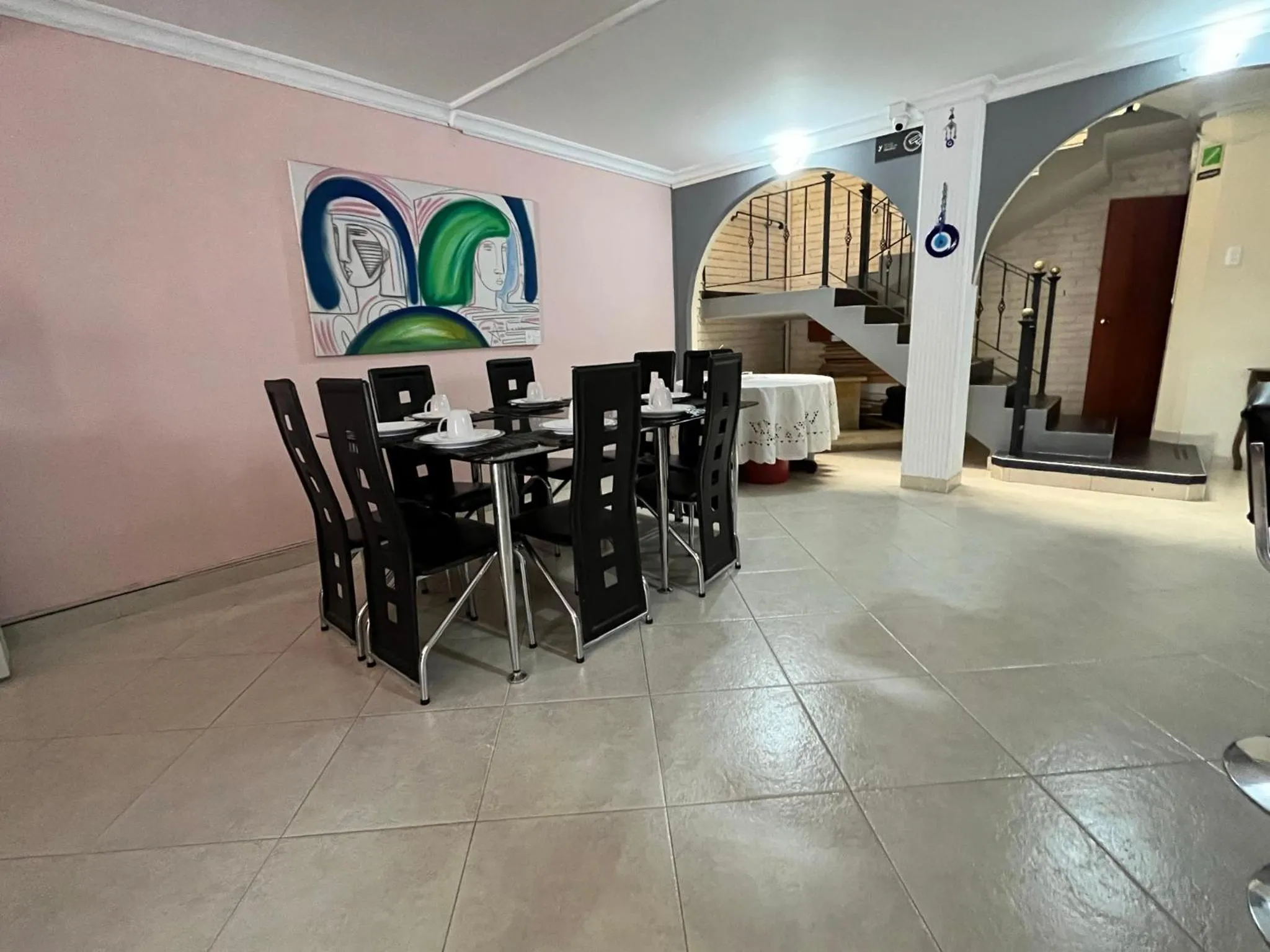 Dining area in Titas House Bogota