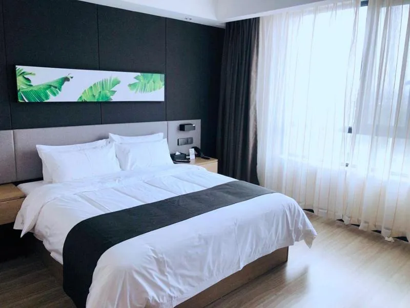 Bed in Thank Inn Plus Jiaozuo Mengzhou Sangpo Times New Town