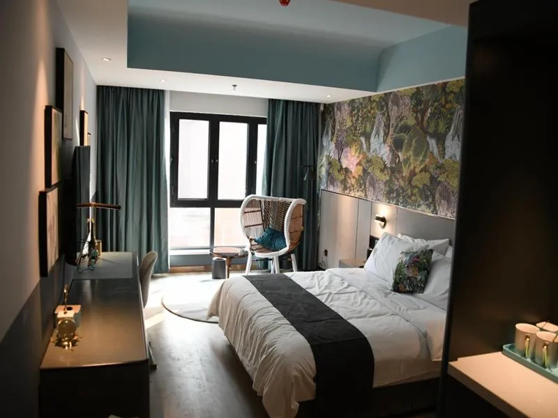 Bed in Thank Inn Plus Jiaozuo Mengzhou Sangpo Times New Town