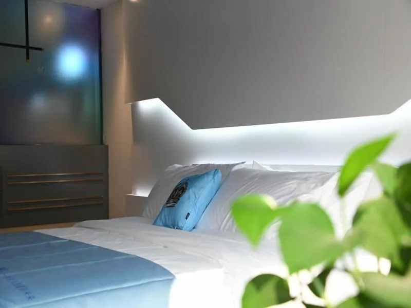 Bed in Thank Inn Plus Jiaozuo Mengzhou Sangpo Times New Town