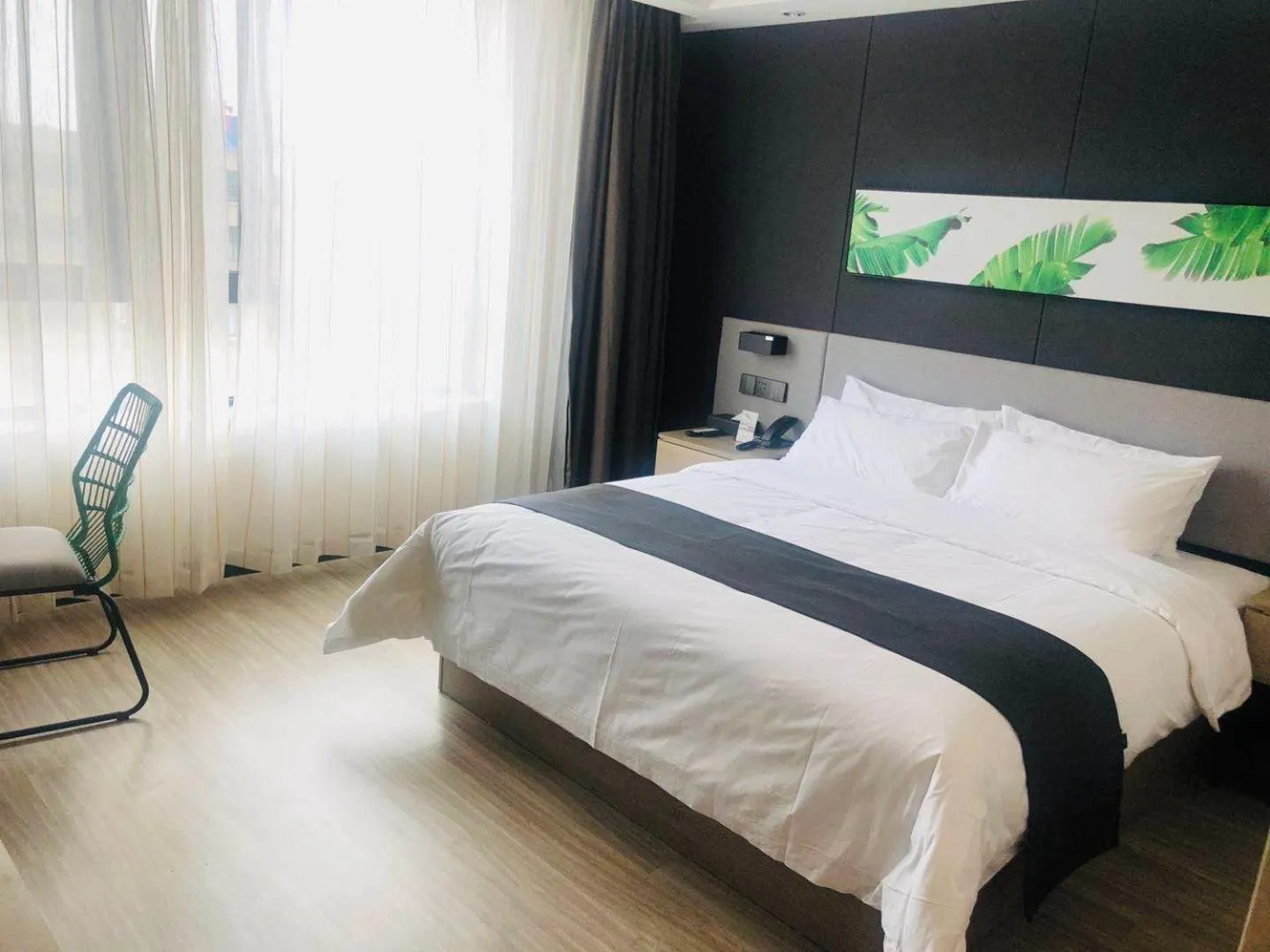 Bed in Thank Inn Plus Jiaozuo Mengzhou Sangpo Times New Town