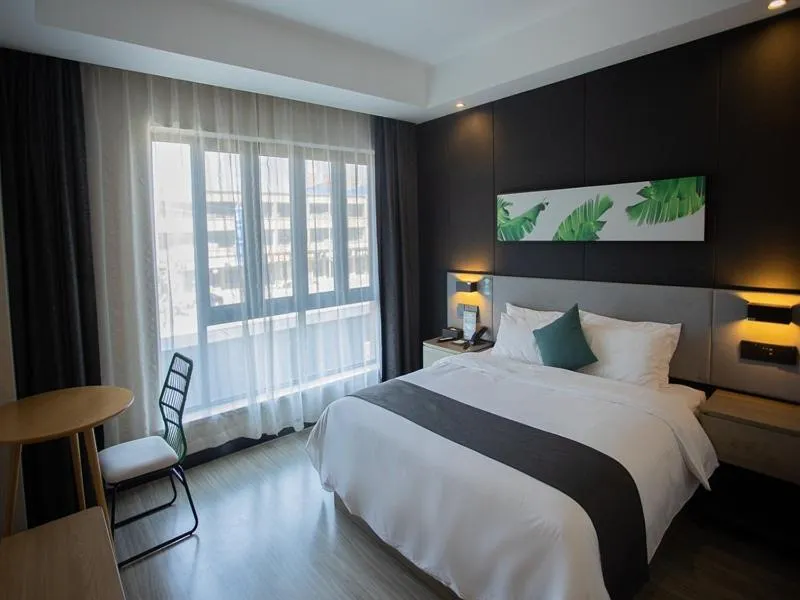 Bed in Thank Inn Plus Jiaozuo Mengzhou Sangpo Times New Town