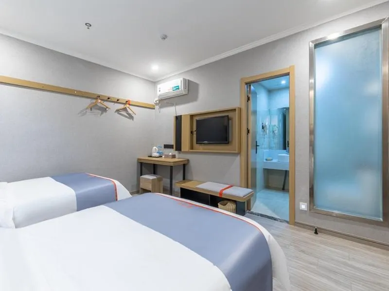 Bed in Junyi Hotel Hefei South High-Speed Railway Station