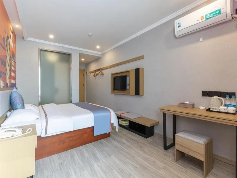 Bed in Junyi Hotel Hefei South High-Speed Railway Station