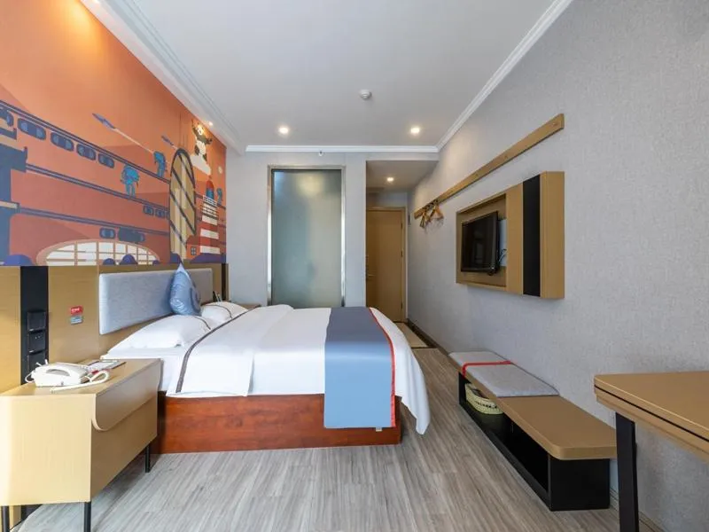 Bed in Junyi Hotel Hefei South High-Speed Railway Station