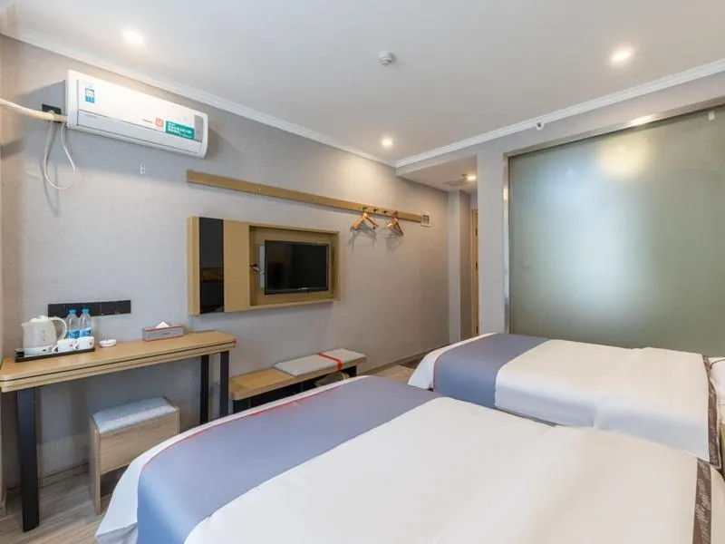 Bed in Junyi Hotel Hefei South High-Speed Railway Station