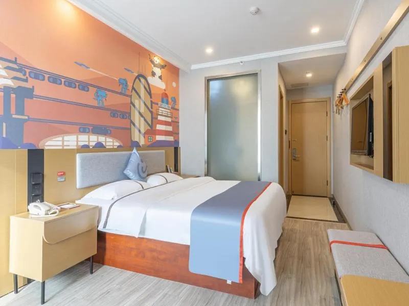 Bed in Junyi Hotel Hefei South High-Speed Railway Station