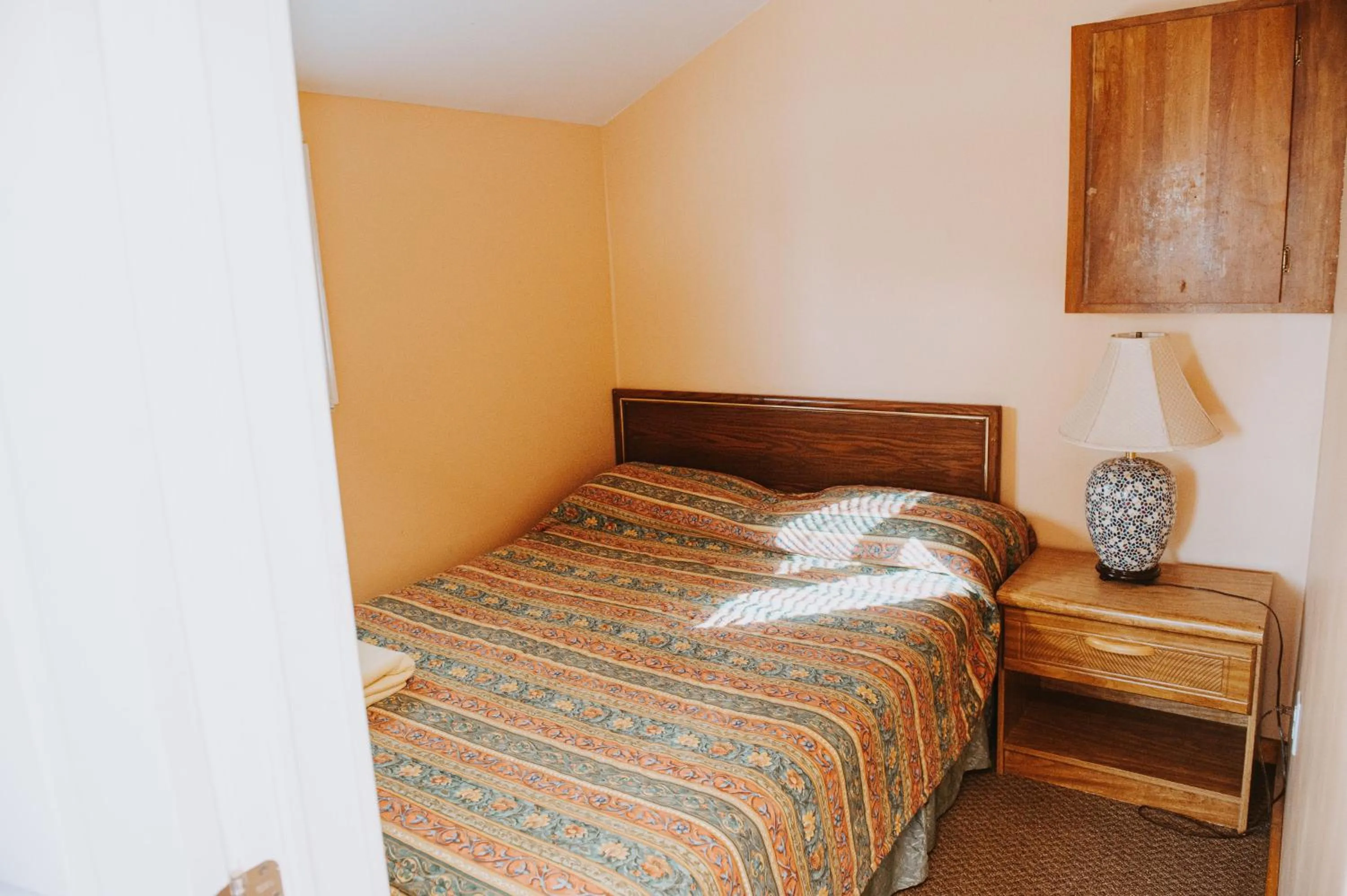 Bed in Lang Lake Resort