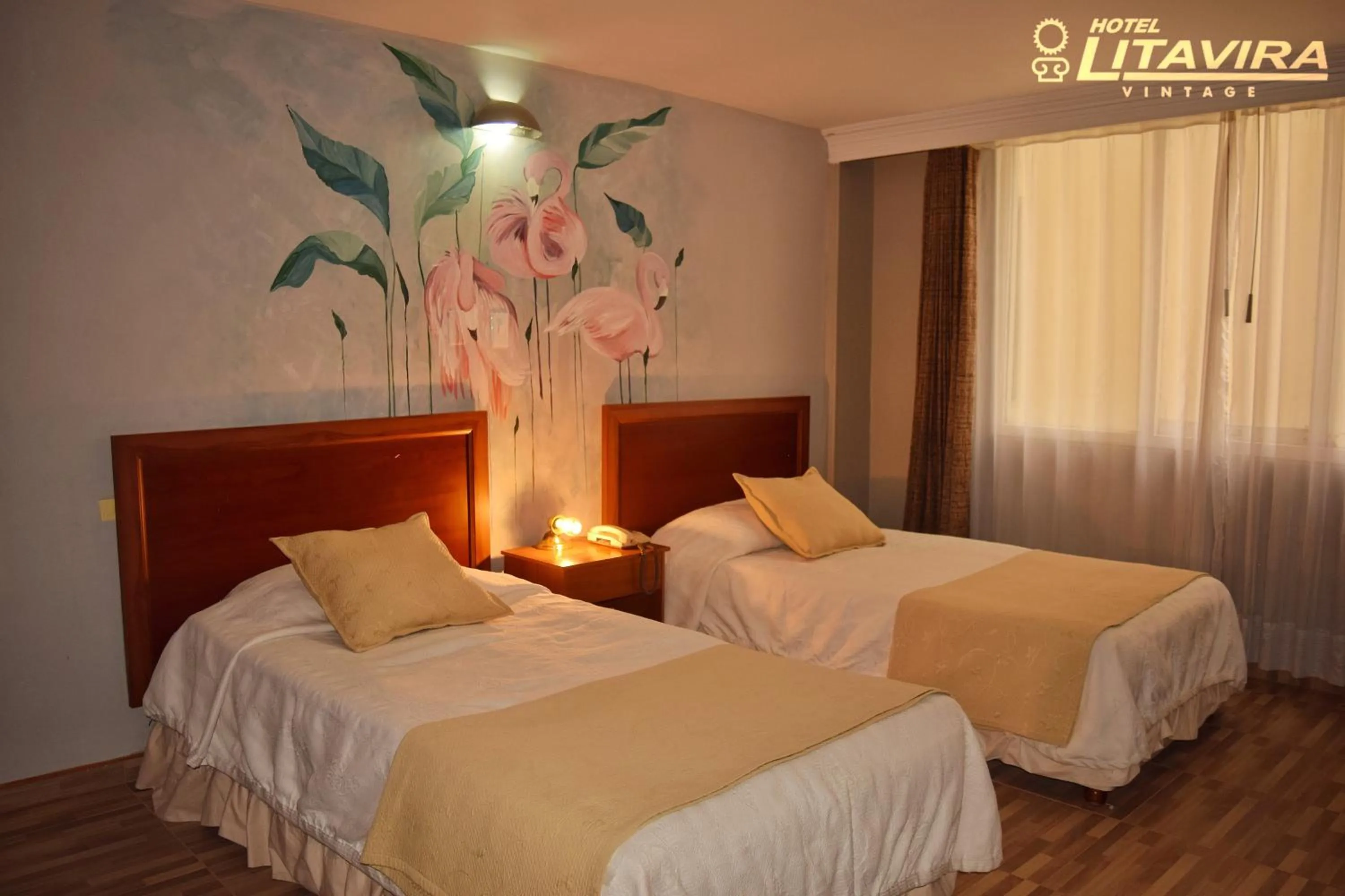 Twin Room with Private Bathroom in Hotel Litavira Vintage