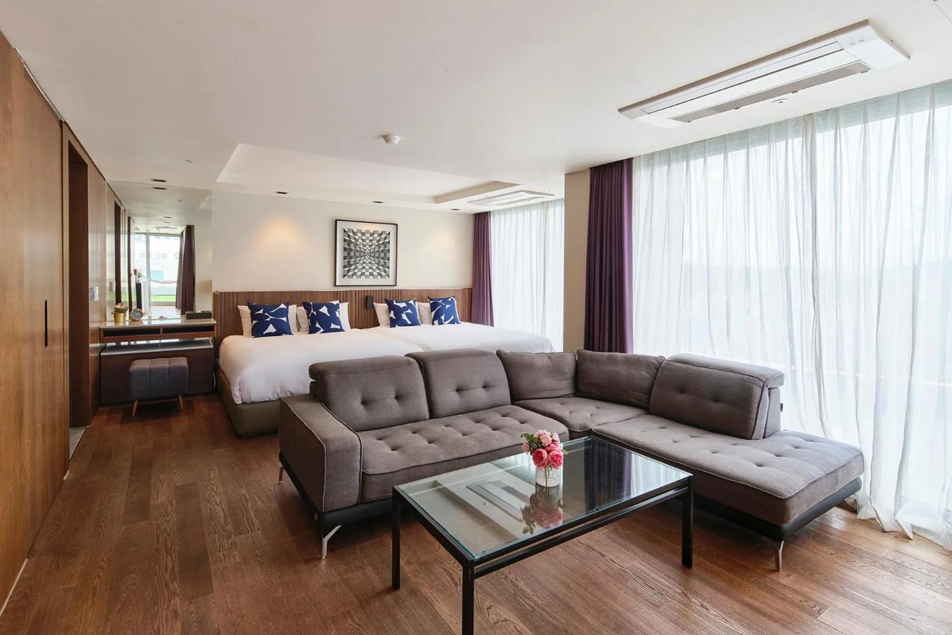 Bed in The Island Blue Hotel