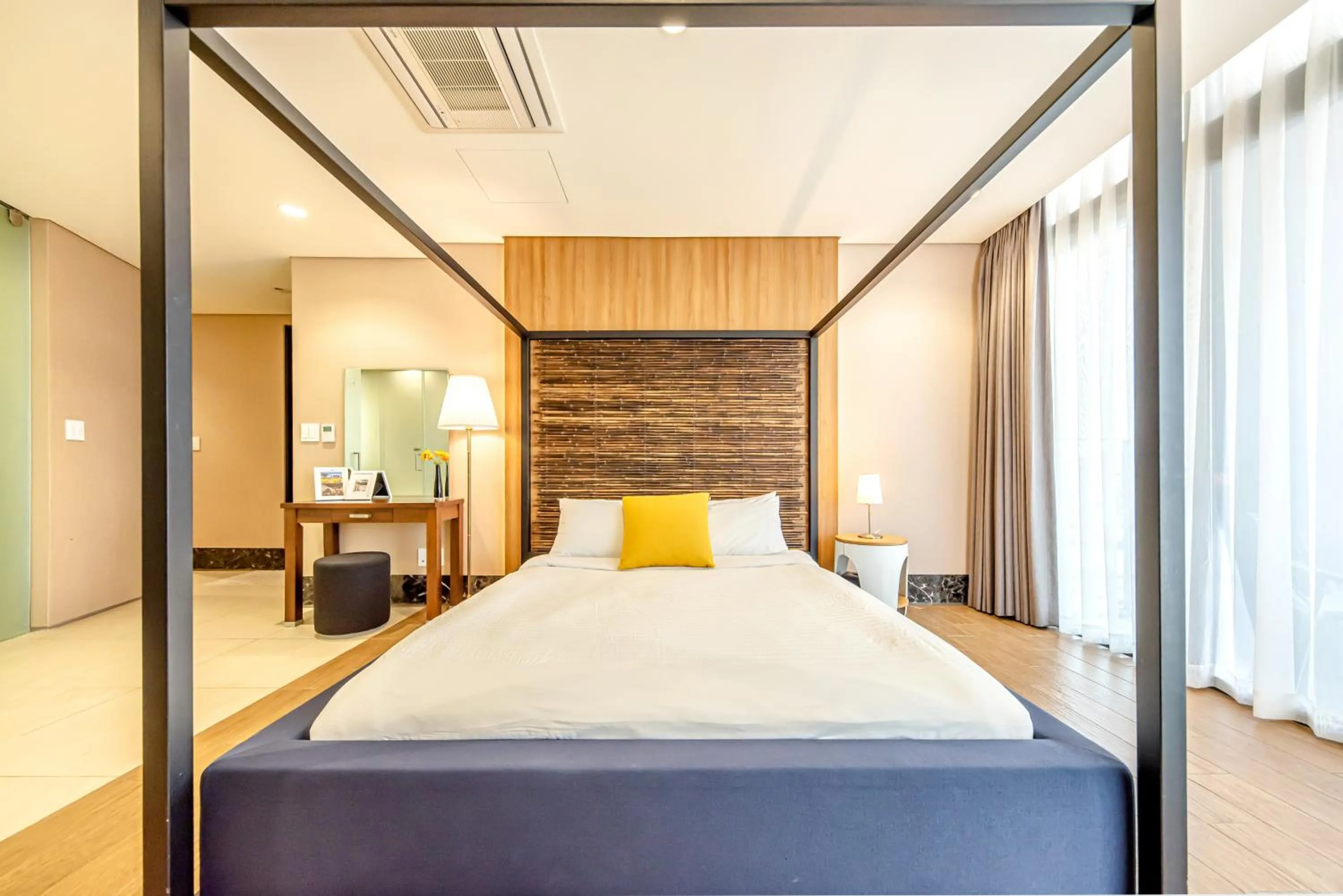 Bed in Jeju Bom stay & Art Gallery