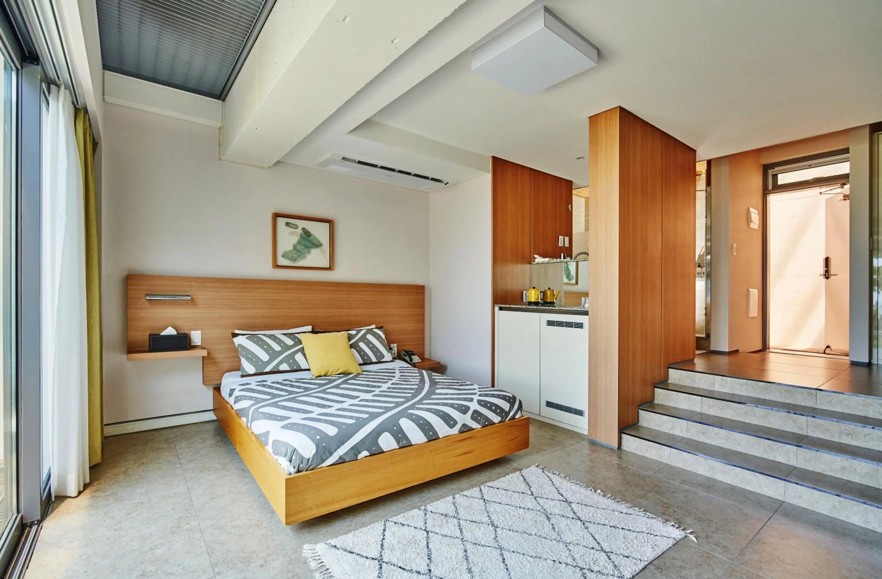 Bed in Jeju Bom stay & Art Gallery