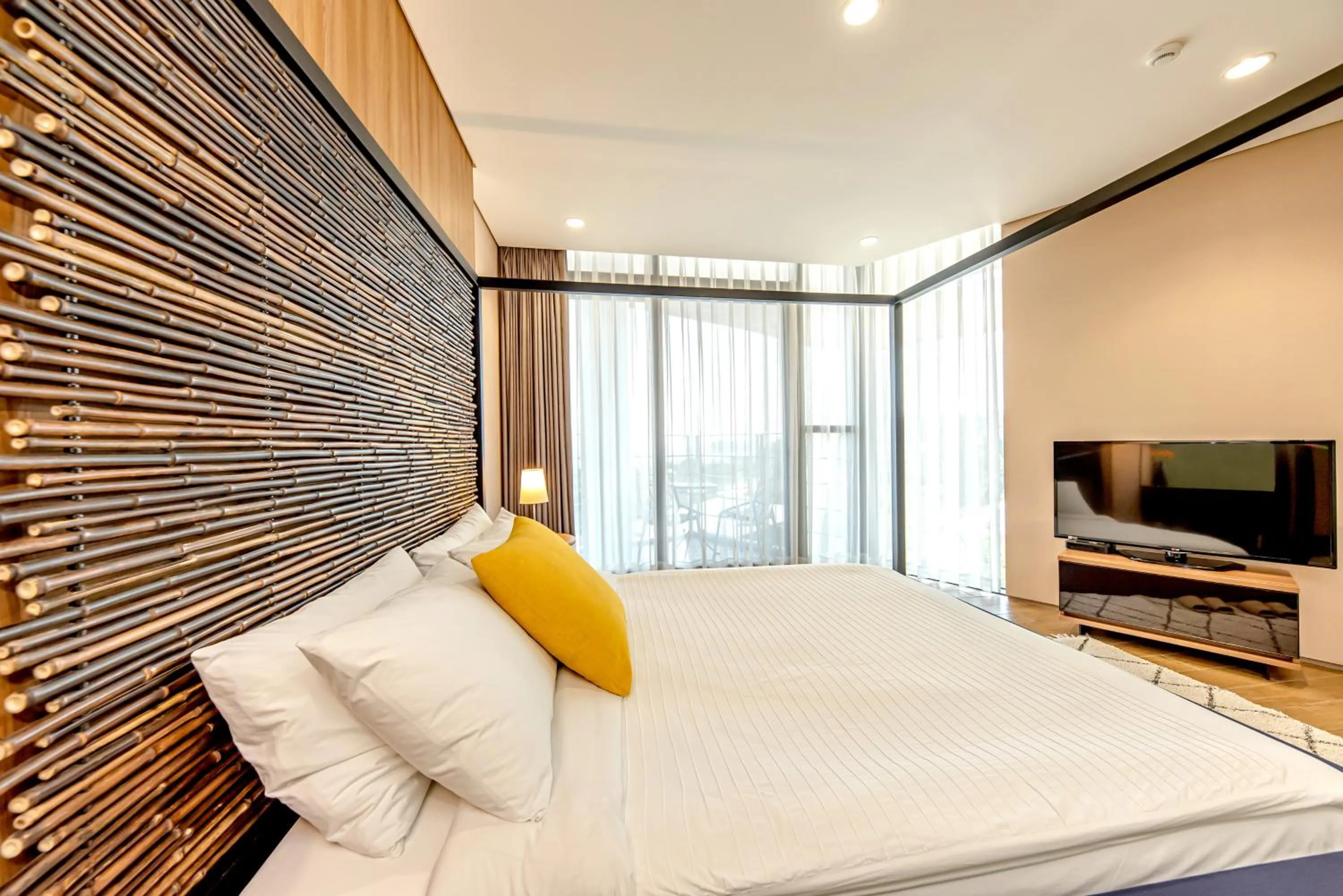 Bed in Jeju Bom stay & Art Gallery