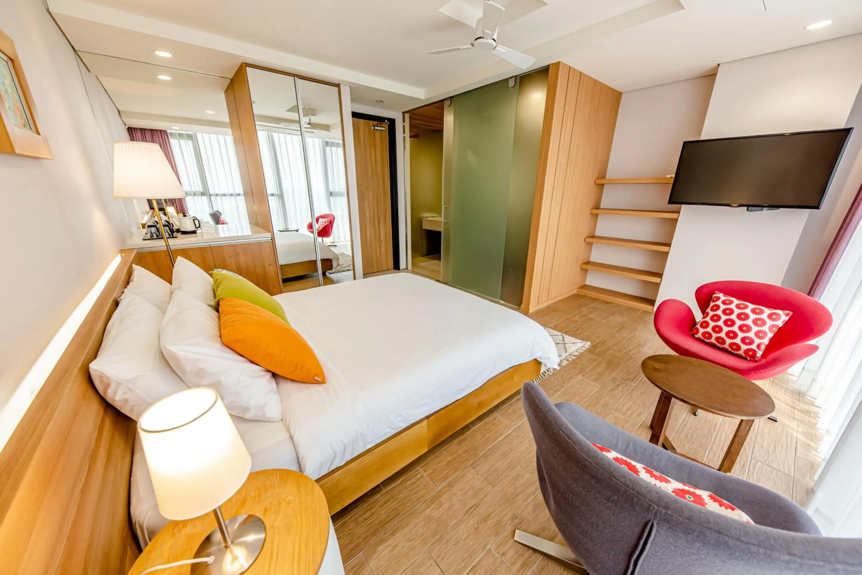 Sea view, Bed in Jeju Bom stay & Art Gallery