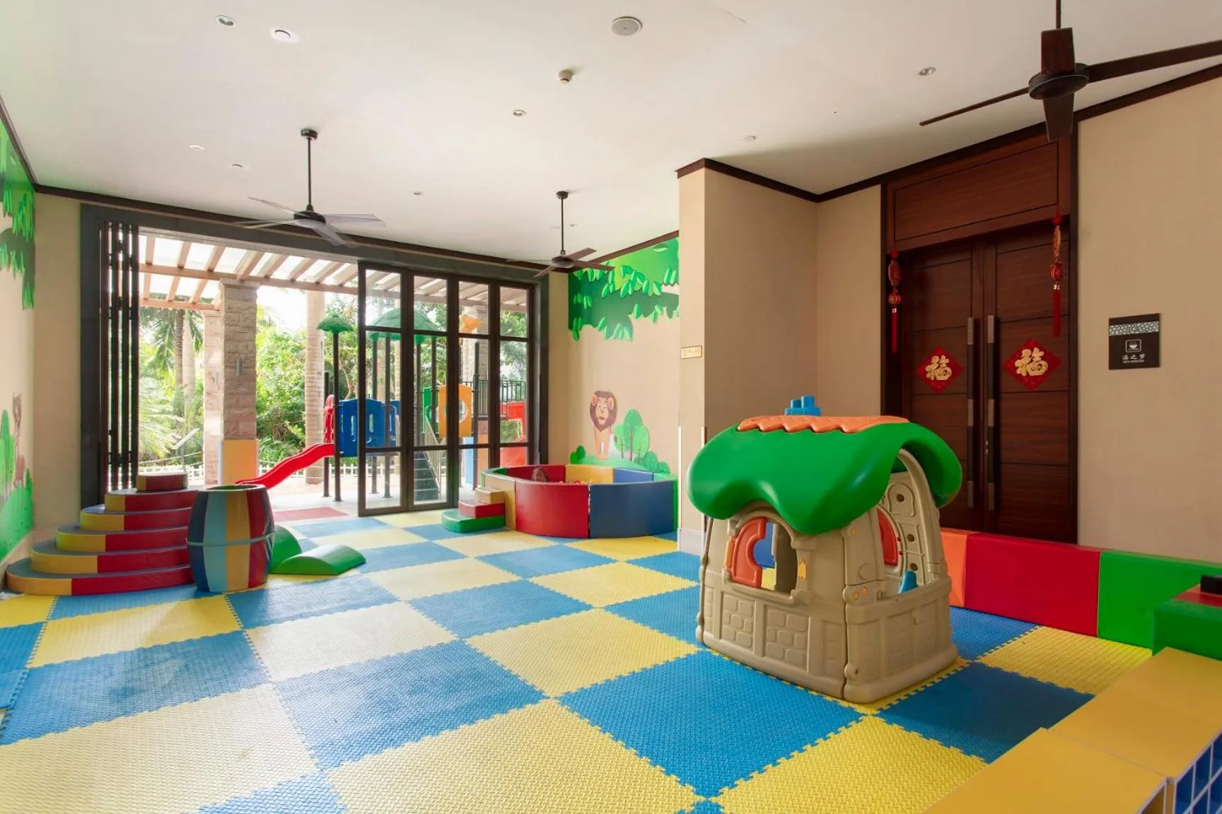 Children play ground in Sanya Seacube Holiday Hotel