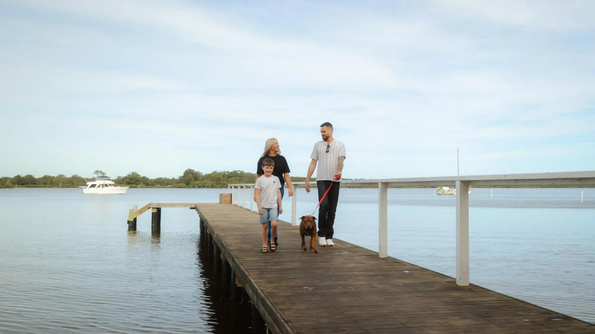 People in Koala Shores Holiday Park