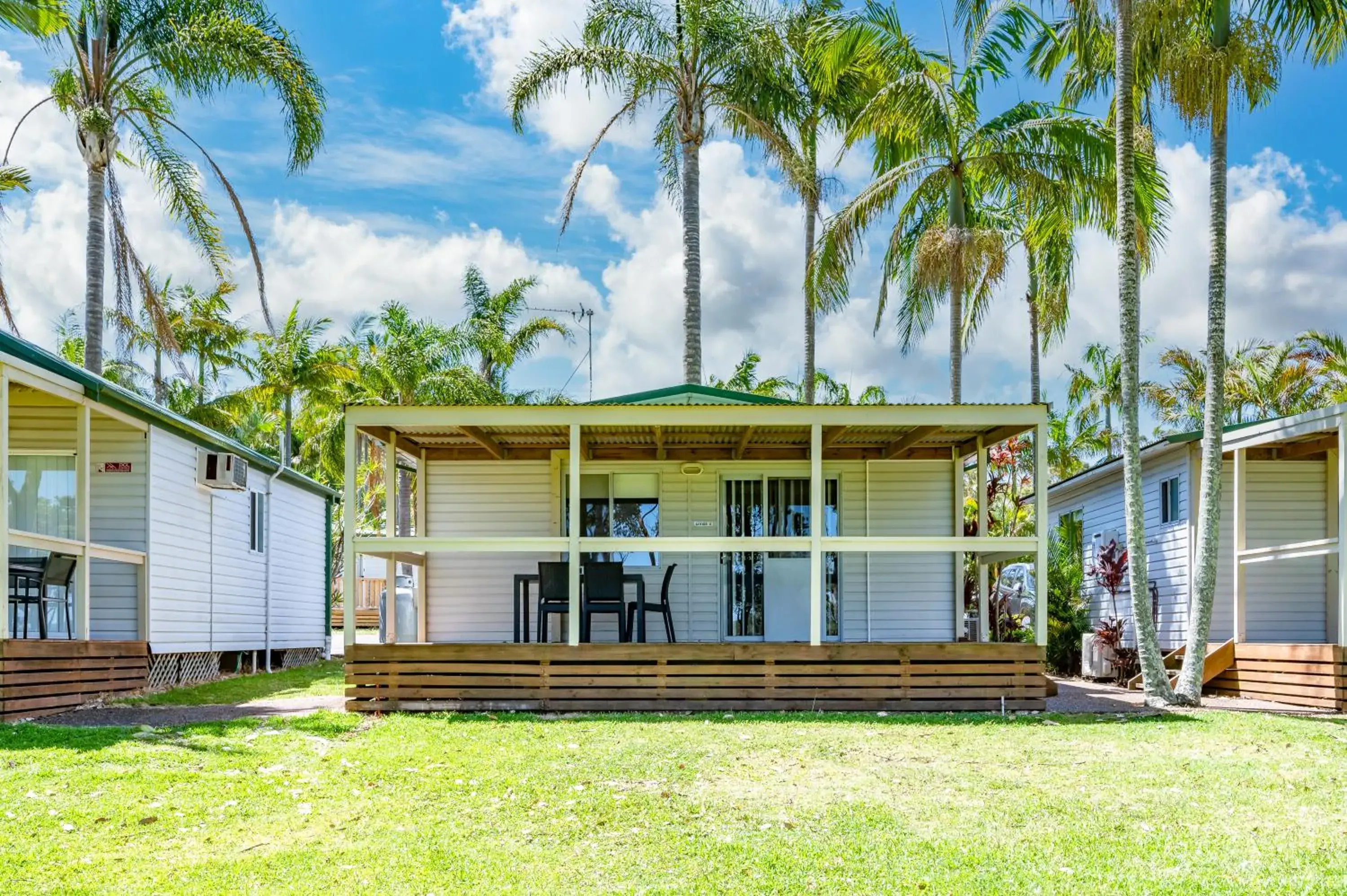 Two-Bedroom lodge with Water View in Koala Shores Holiday Park Two-Bedroom lodge with Water View in Koala Shores Holiday Park