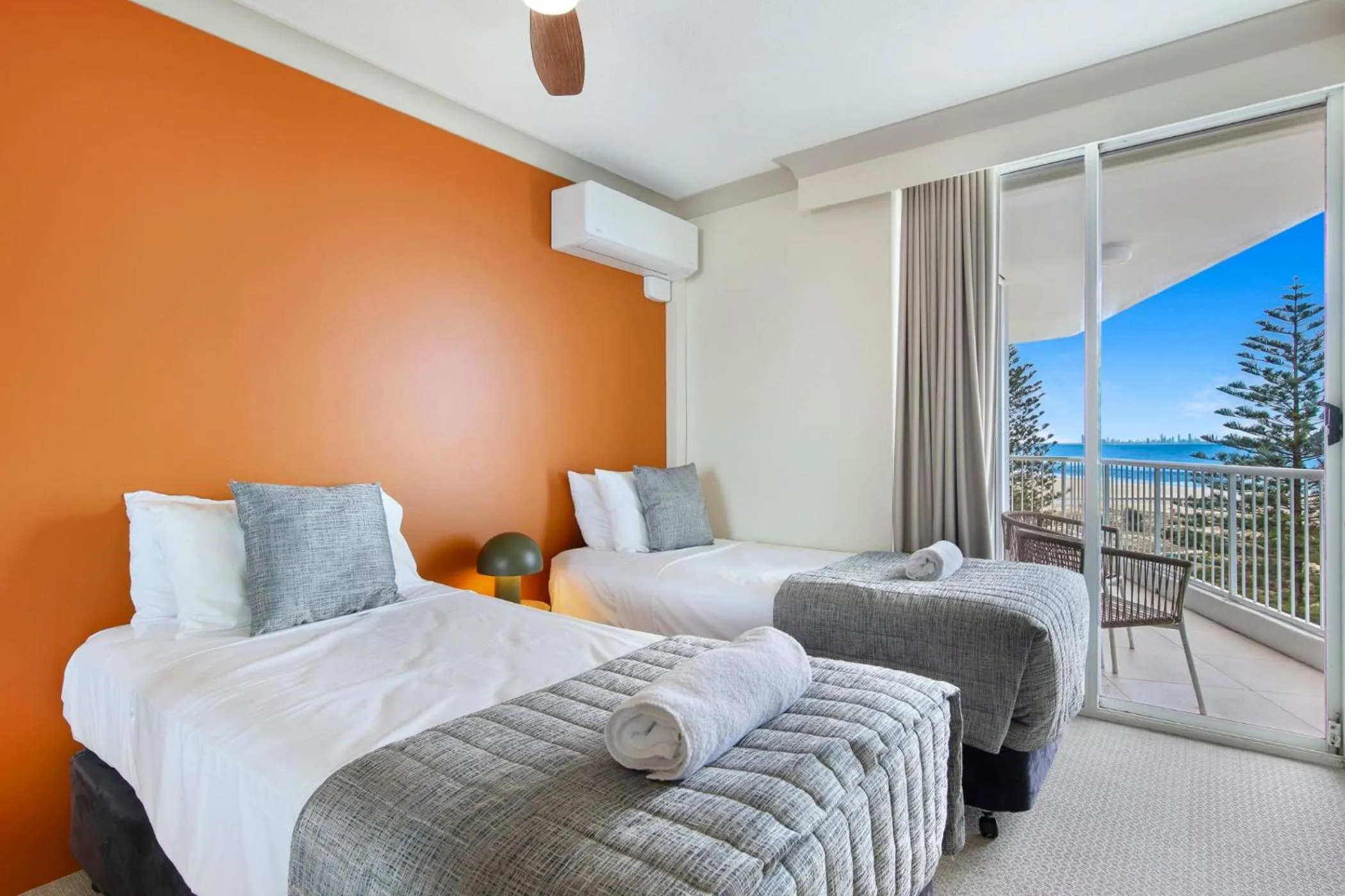Bed in Meridian Tower Kirra Beach
