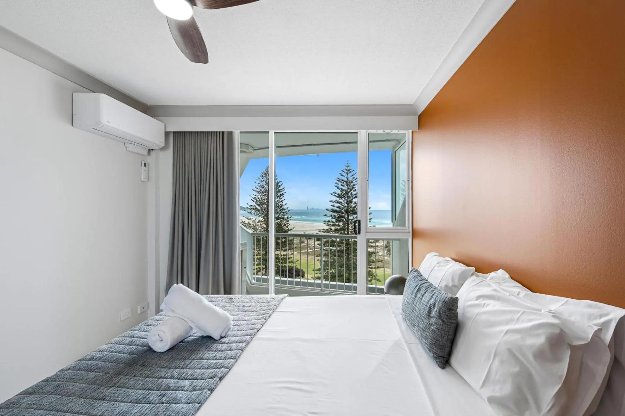 Bed in Meridian Tower Kirra Beach